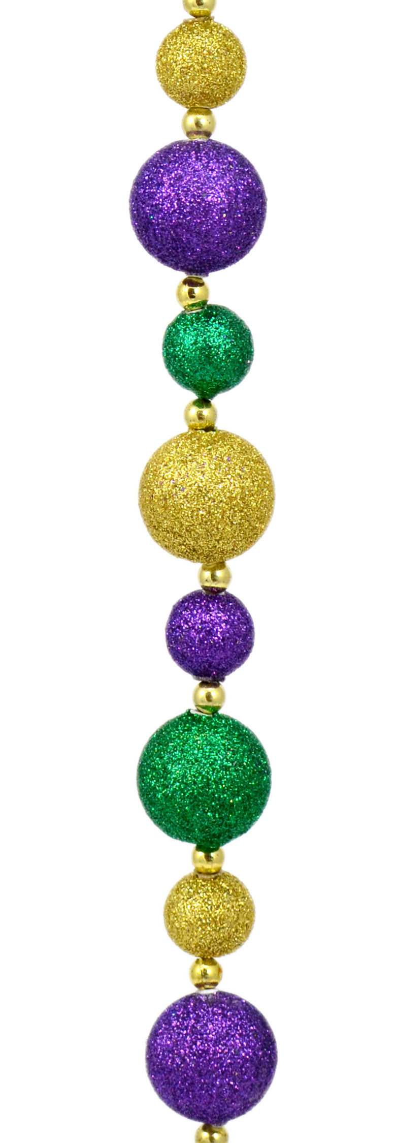 Small Mardi Gras Ball Garland: 6'