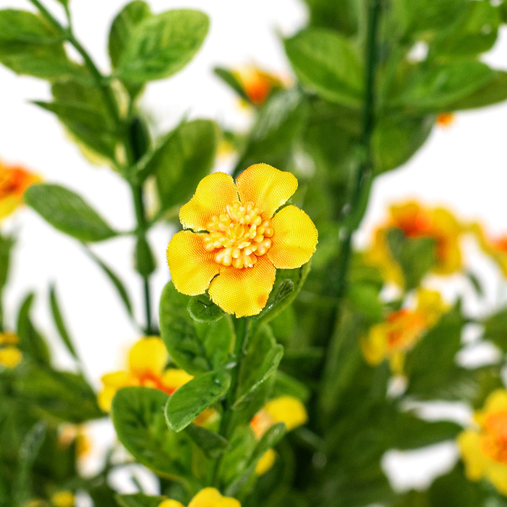 17" Small Flower Filler Bush: Yellow