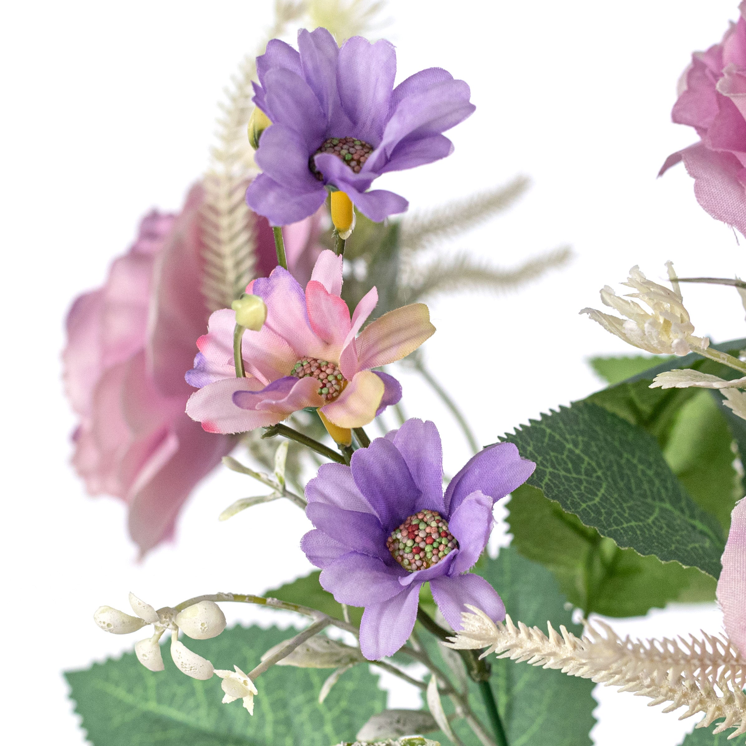 15" Roses Mix Bush: Lavender Purple