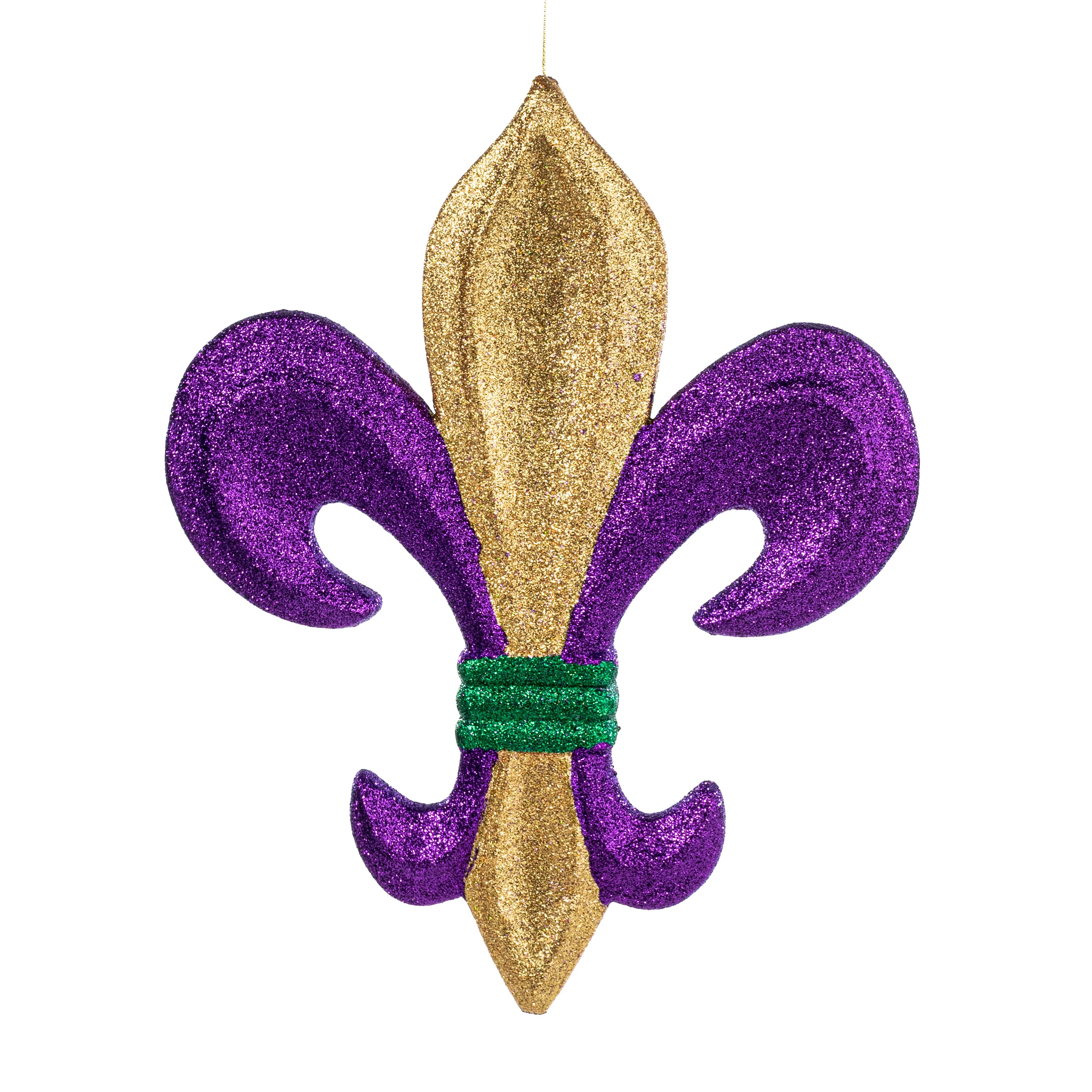 15" PGG Mardi Gras Fleur De Lis Decoration