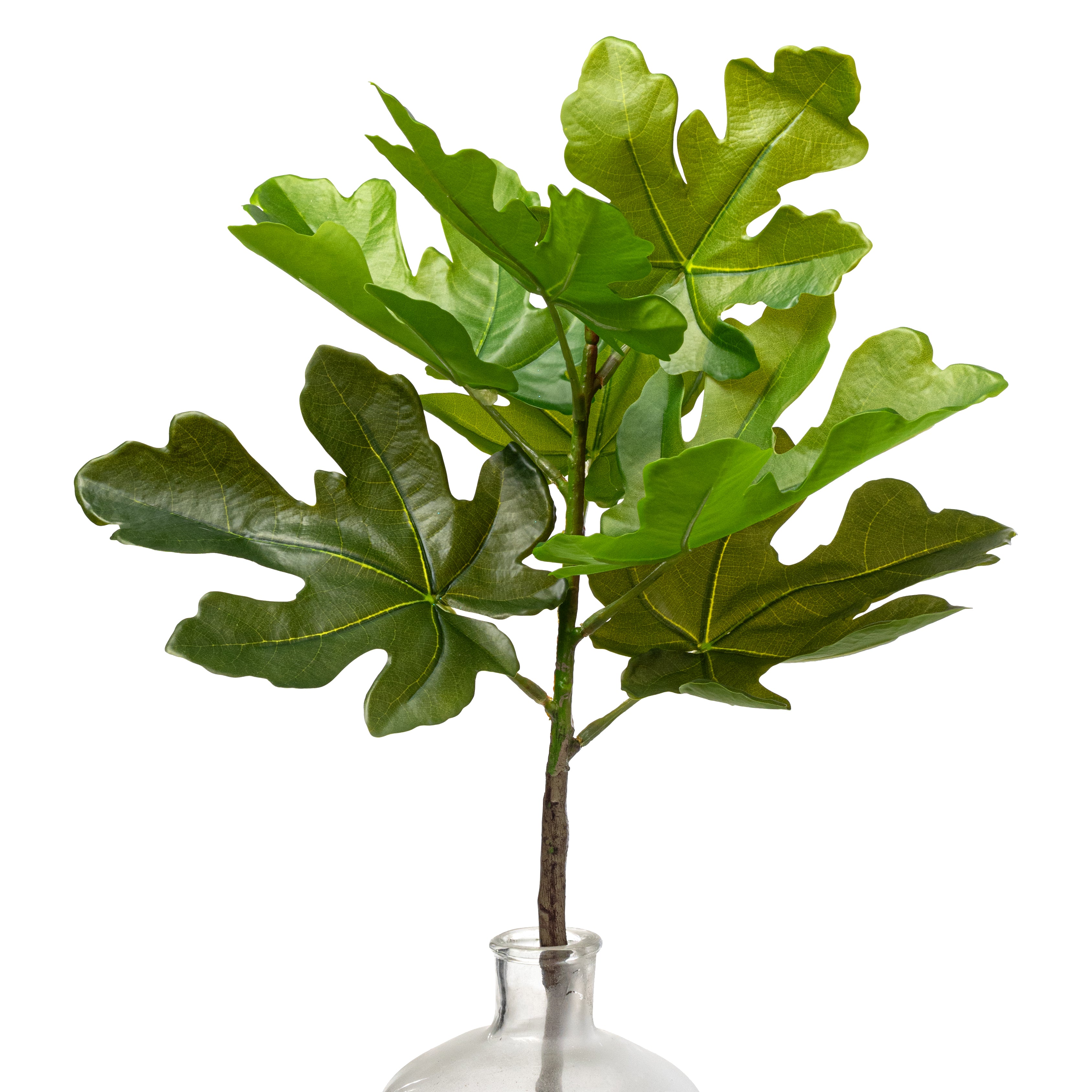 30" Artificial Fig Leaf Branch