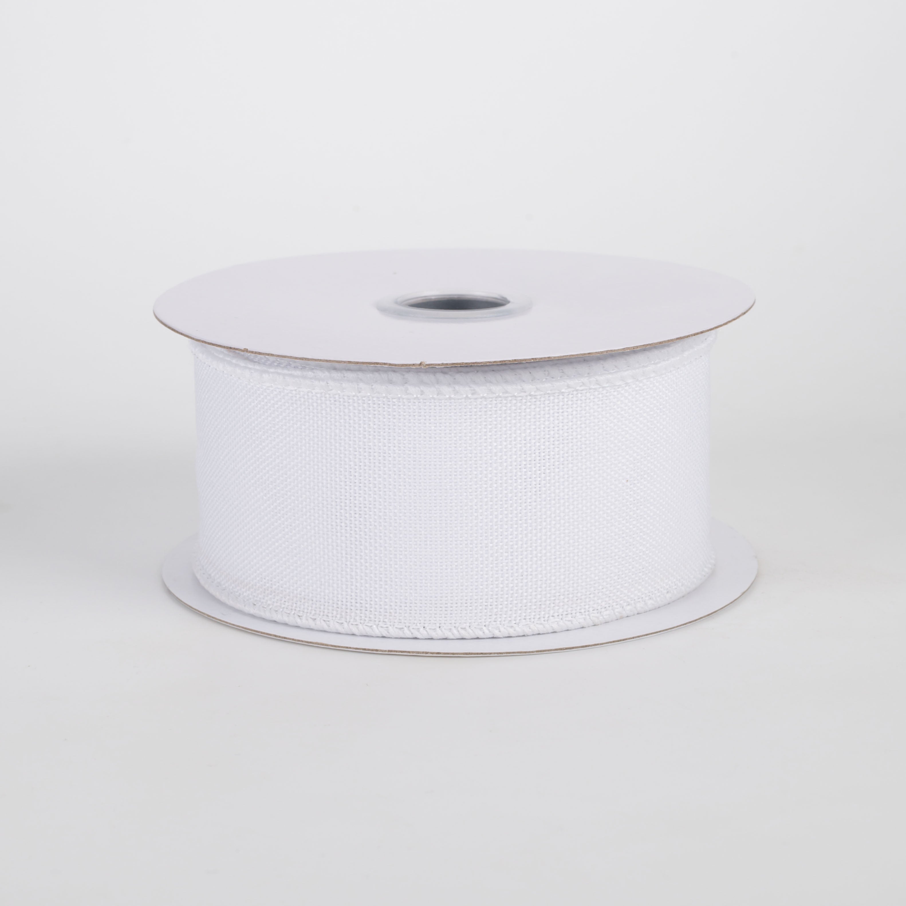 1.5" Royal Canvas Ribbon: White (10 Yards)