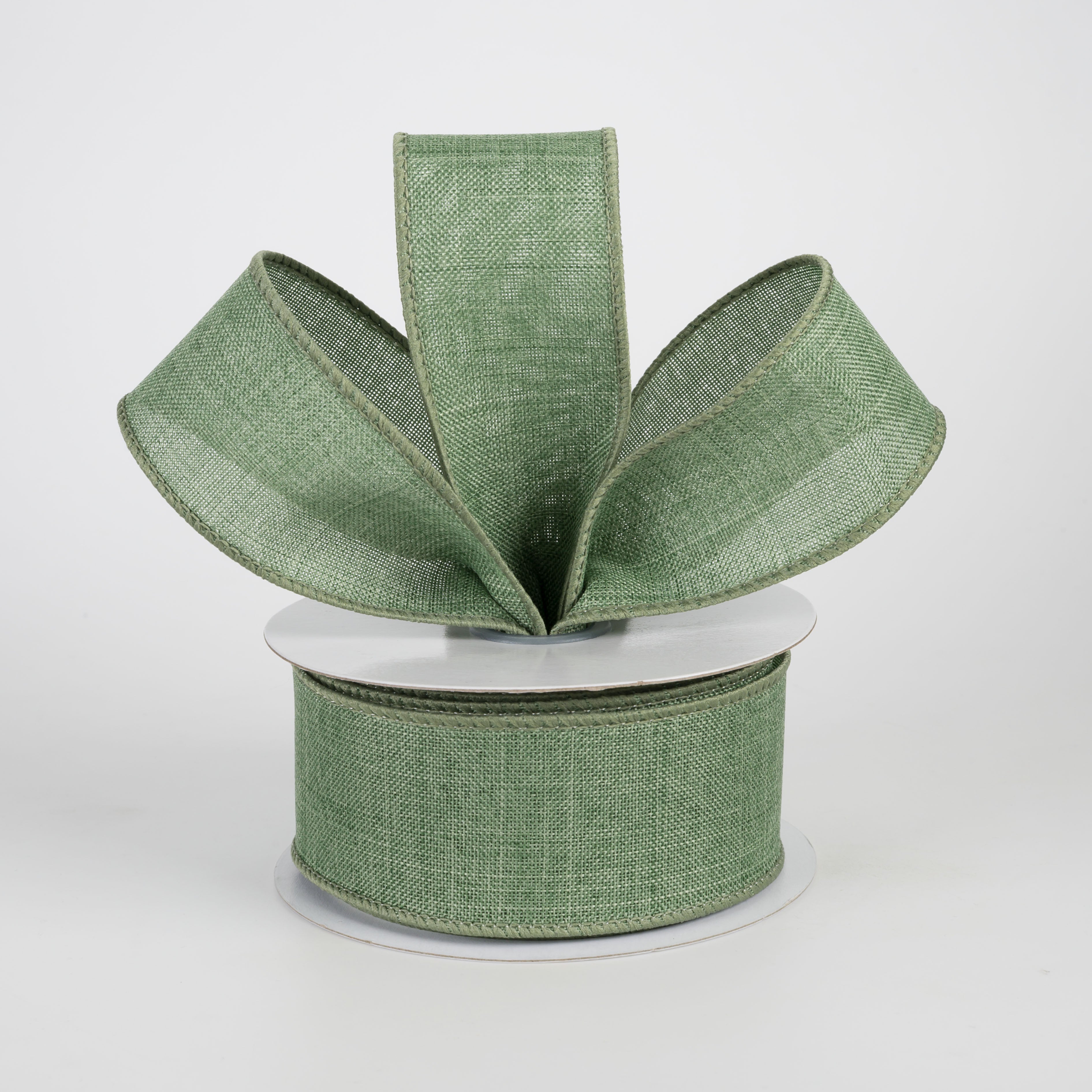 1.5" Royal Canvas Ribbon: Clover Green (10 Yards)