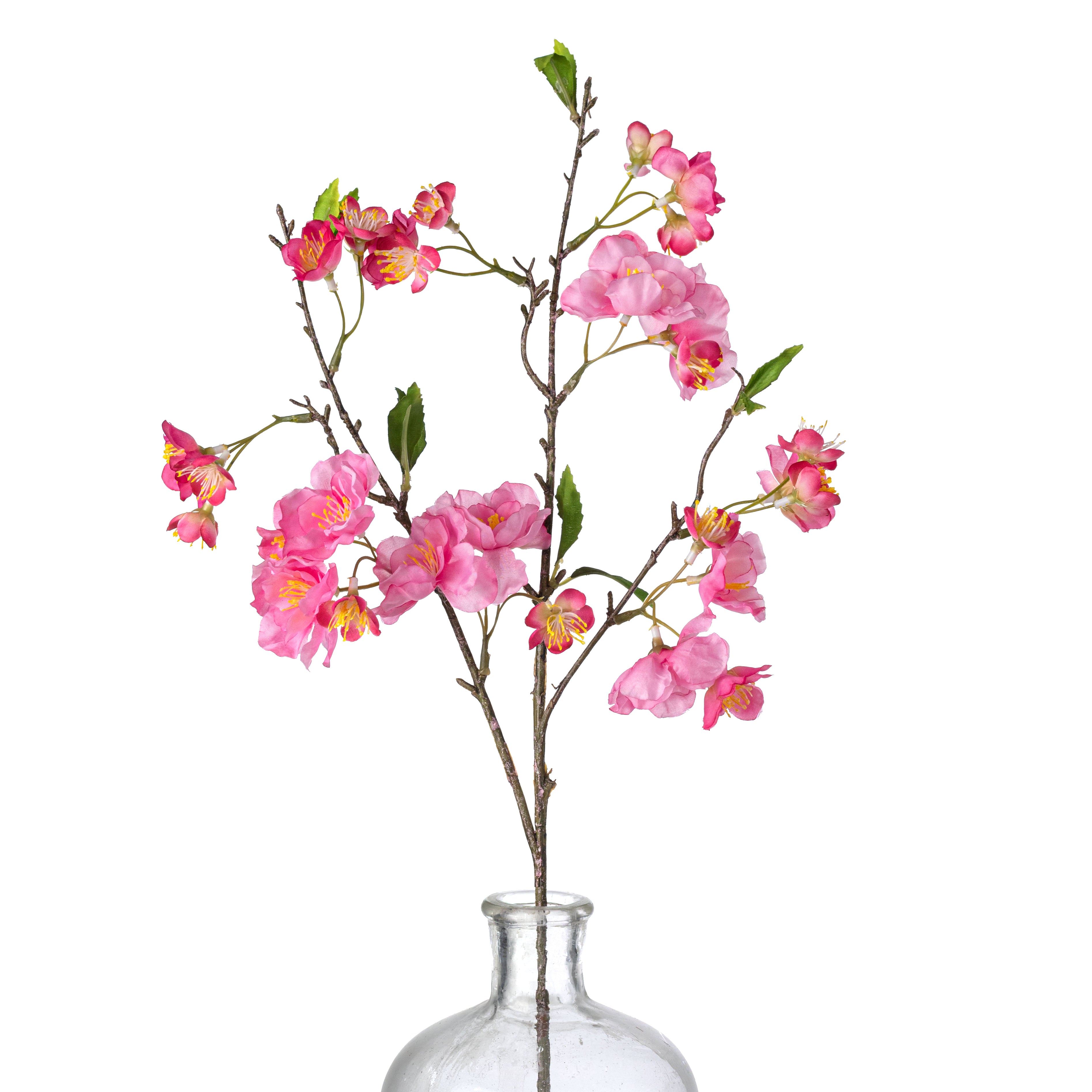 24" Artificial Cherry Blossom Spray: Hot Pink