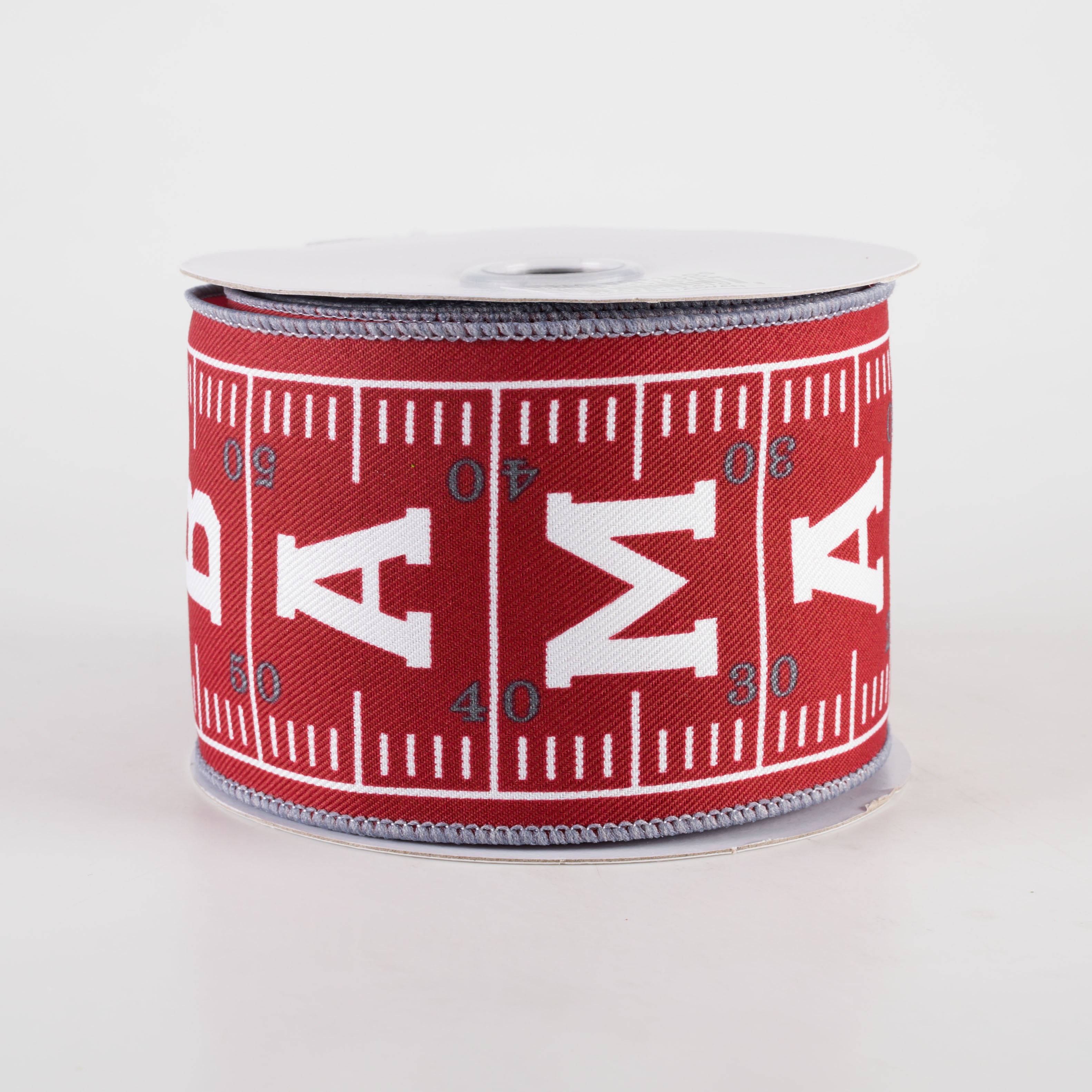 2.5" Alabama Football Field Ribbon: Crimson (10 Yards)