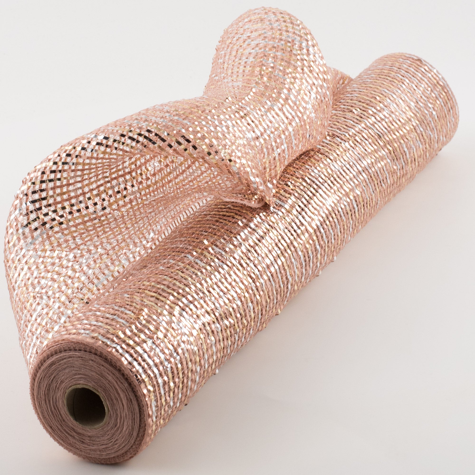 21" All Foil Thick Metallic Mesh: Rose Gold Item Number: XB1021-34