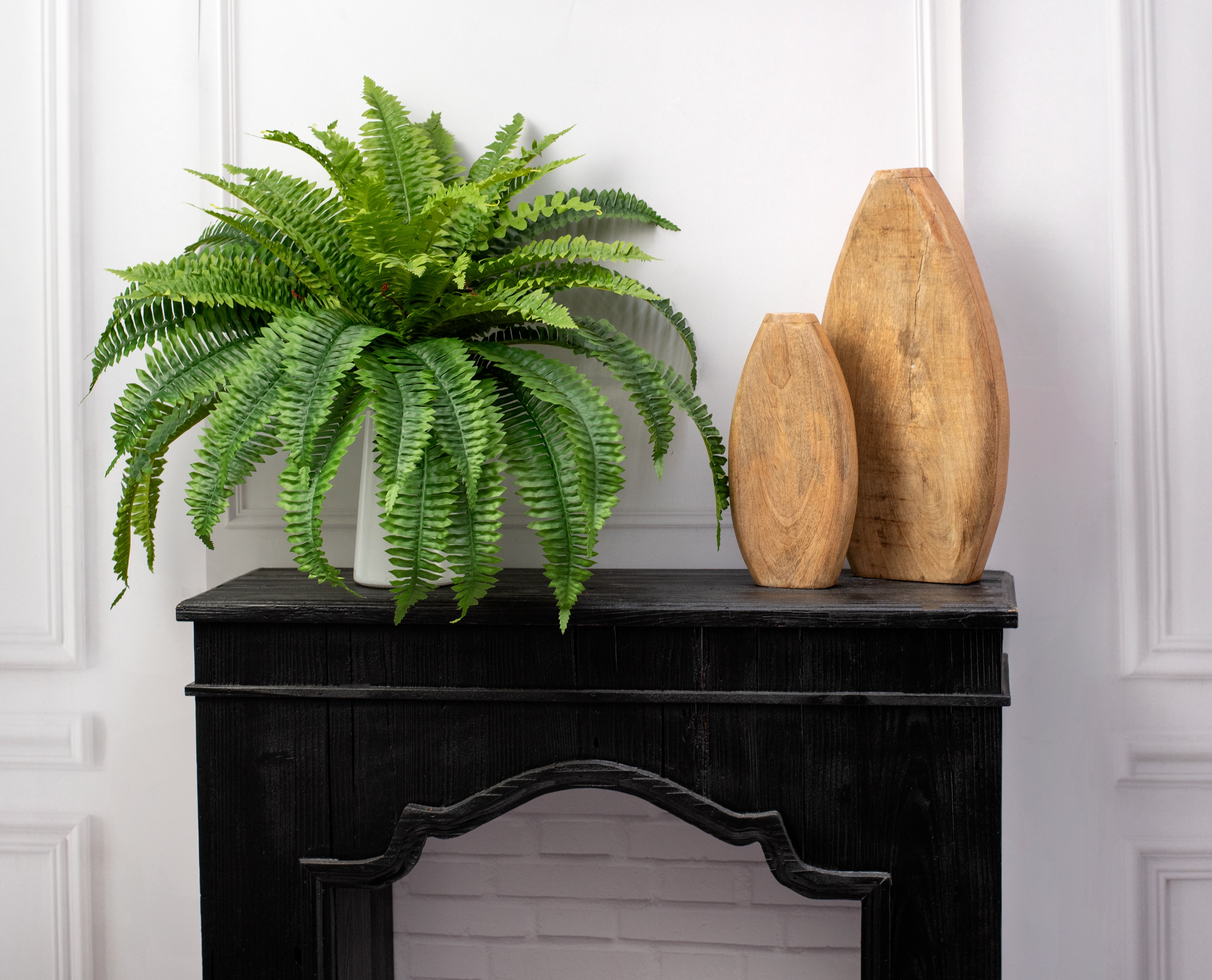 26" Artificial Boston Fern Bush Lifestyle Photo