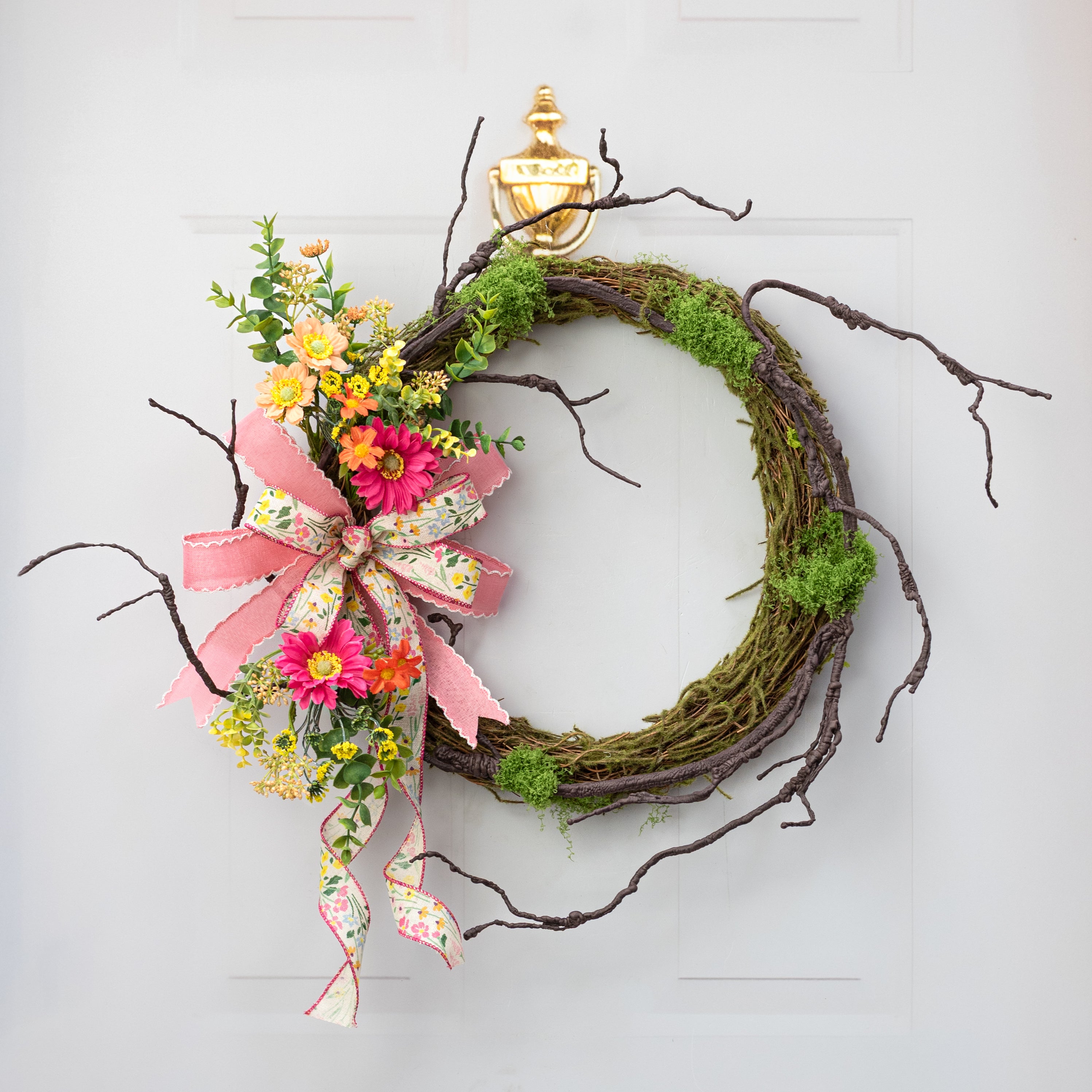5' Artificial Branch Garland with Moss Lifestyle Photo