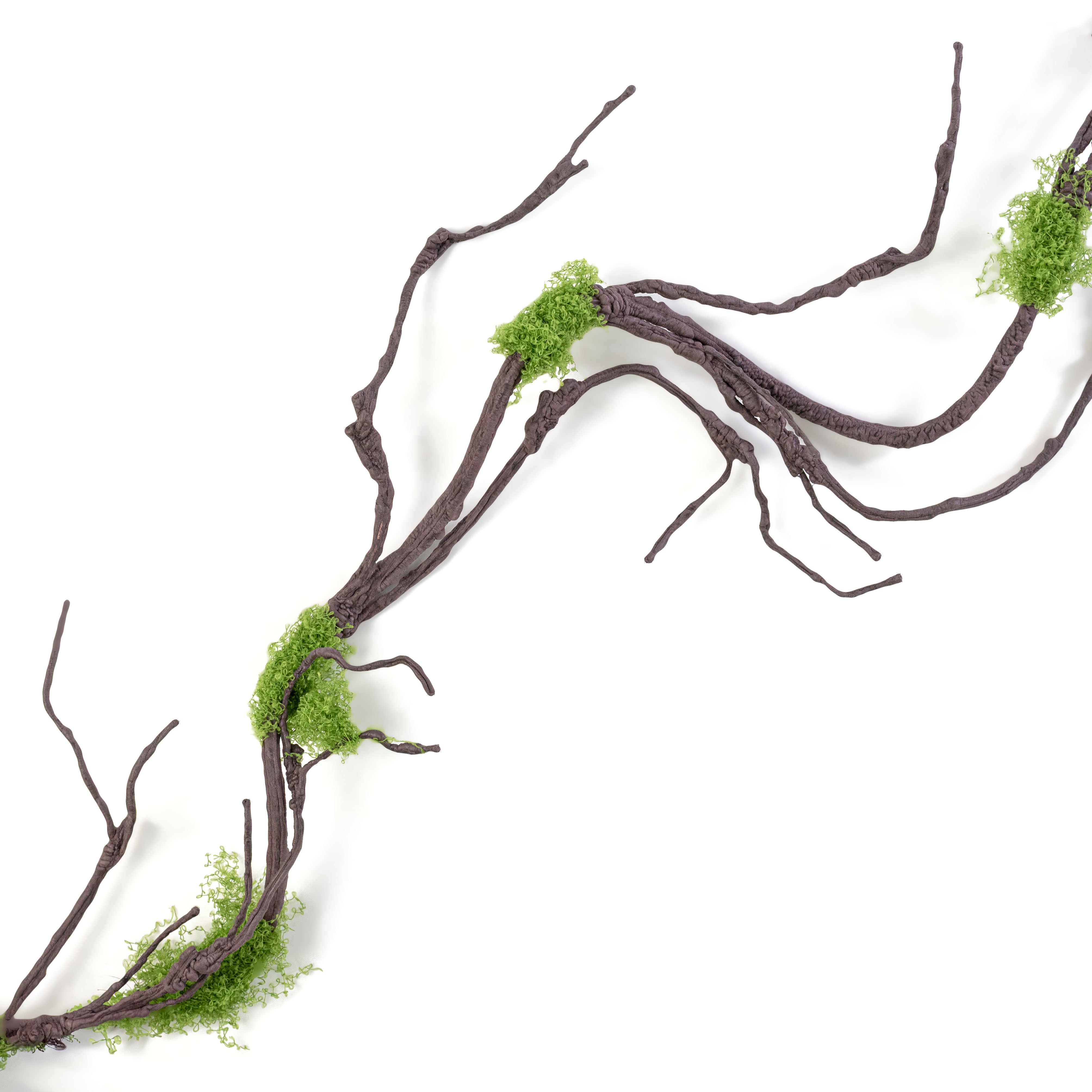 5' Artificial Branch Garland with Moss Item Number: 85447