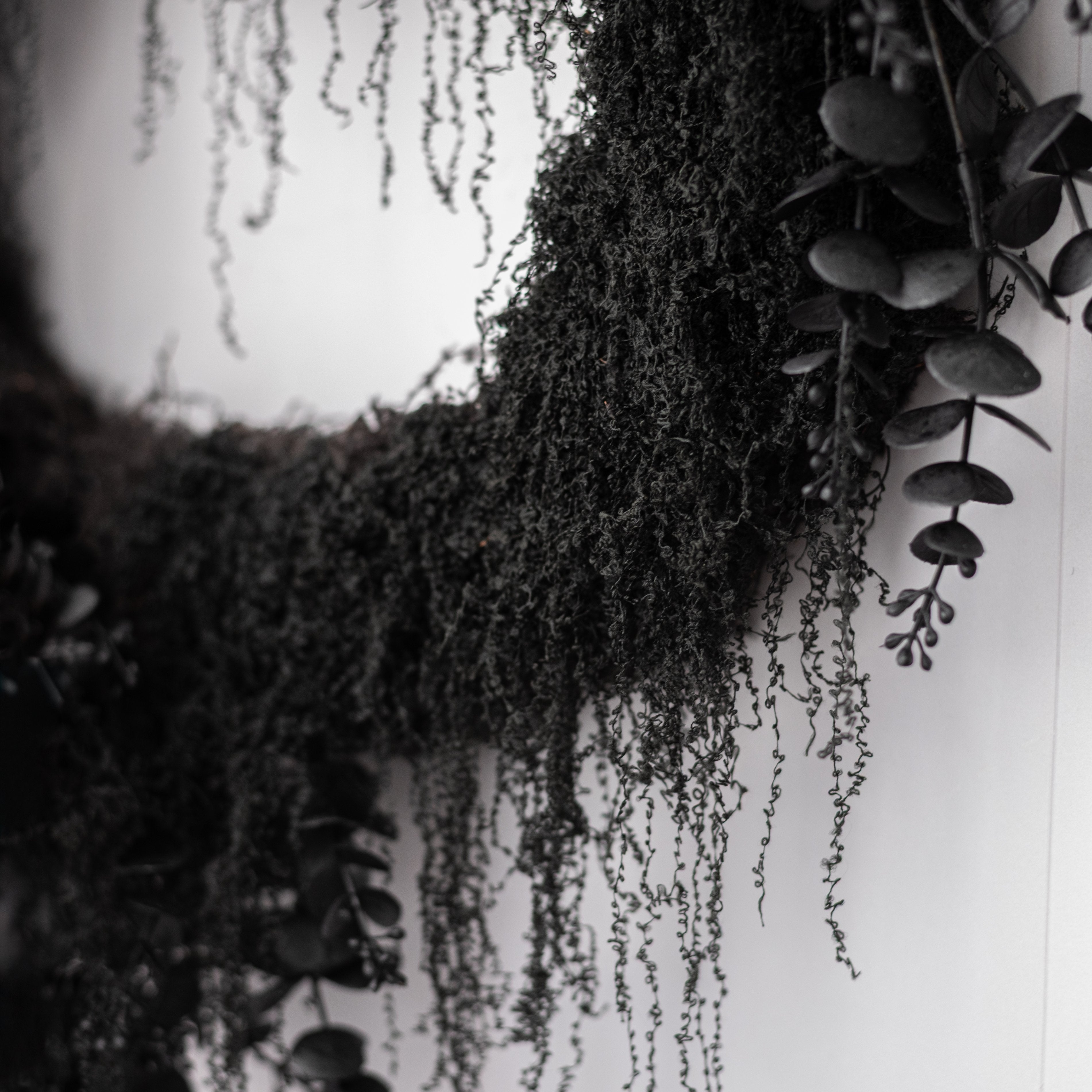 Artificial Fabric Moss: Black (100 Gram Bag) Lifestyle Photo