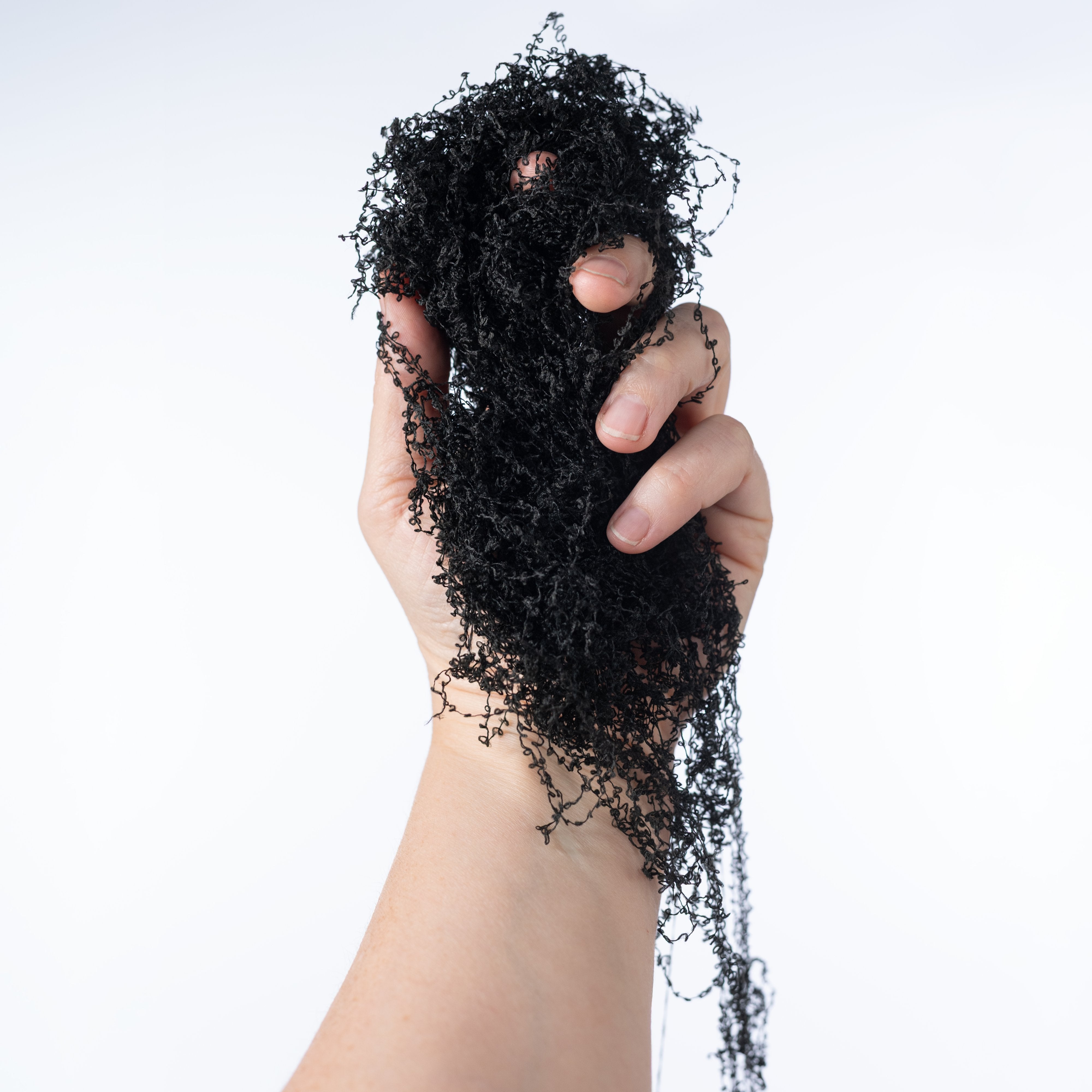 Artificial Fabric Moss: Black (100 Gram Bag) detail photo 3