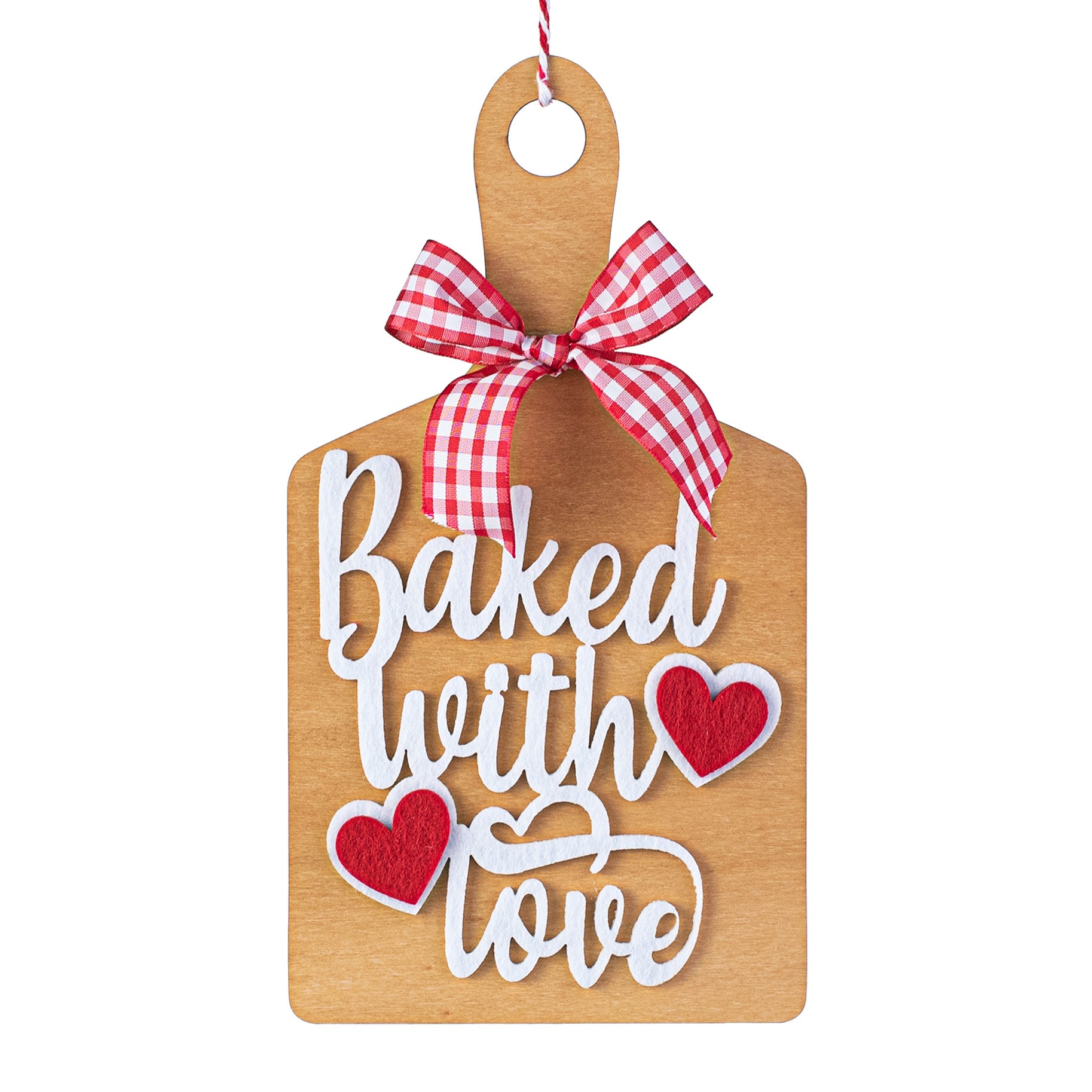 10" Baked with Love Chop Board Ornament Item Number: 85600RDWT