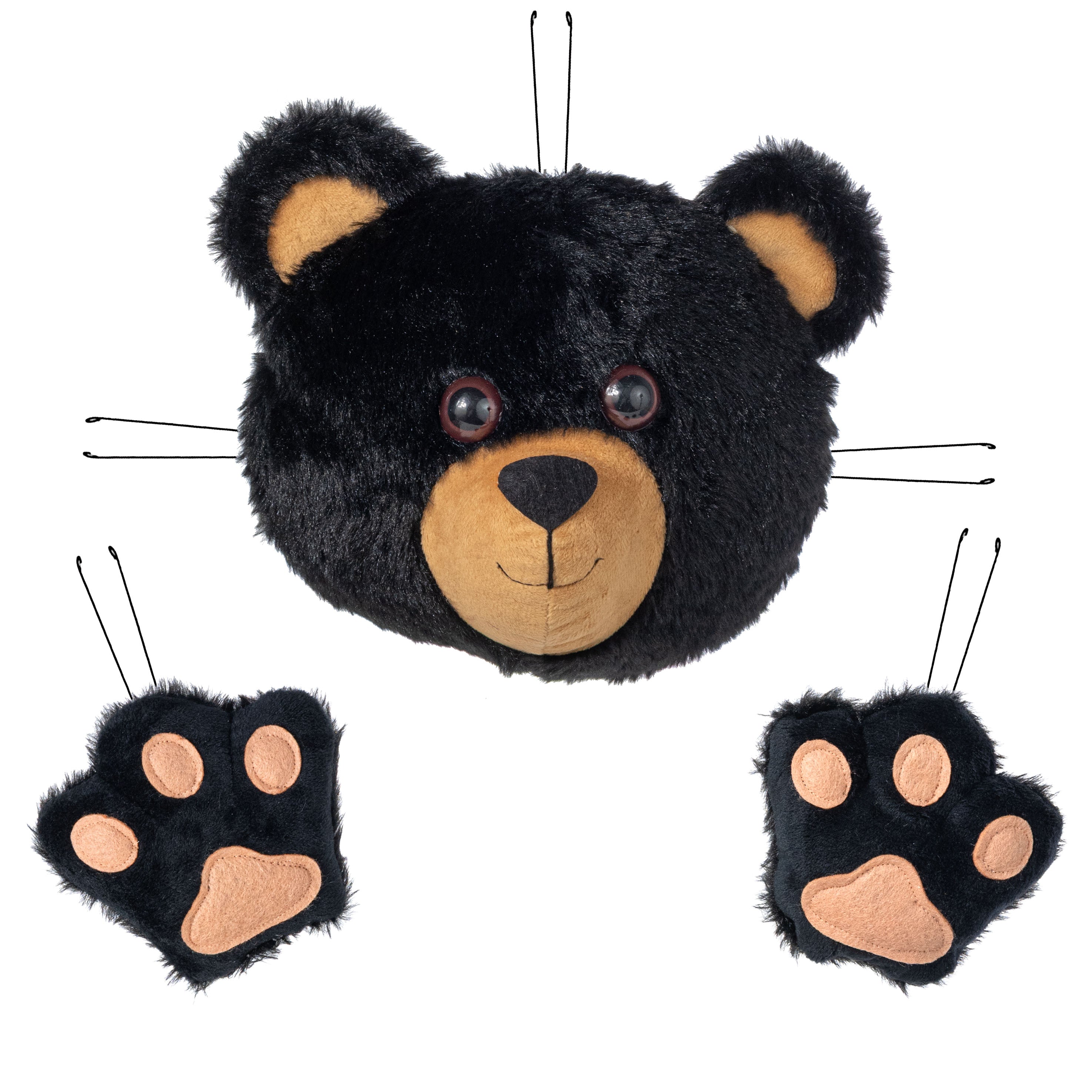 Bear & Paws Wreath Decorating Kit: Black (3 Pieces) Item Number: MD172702
