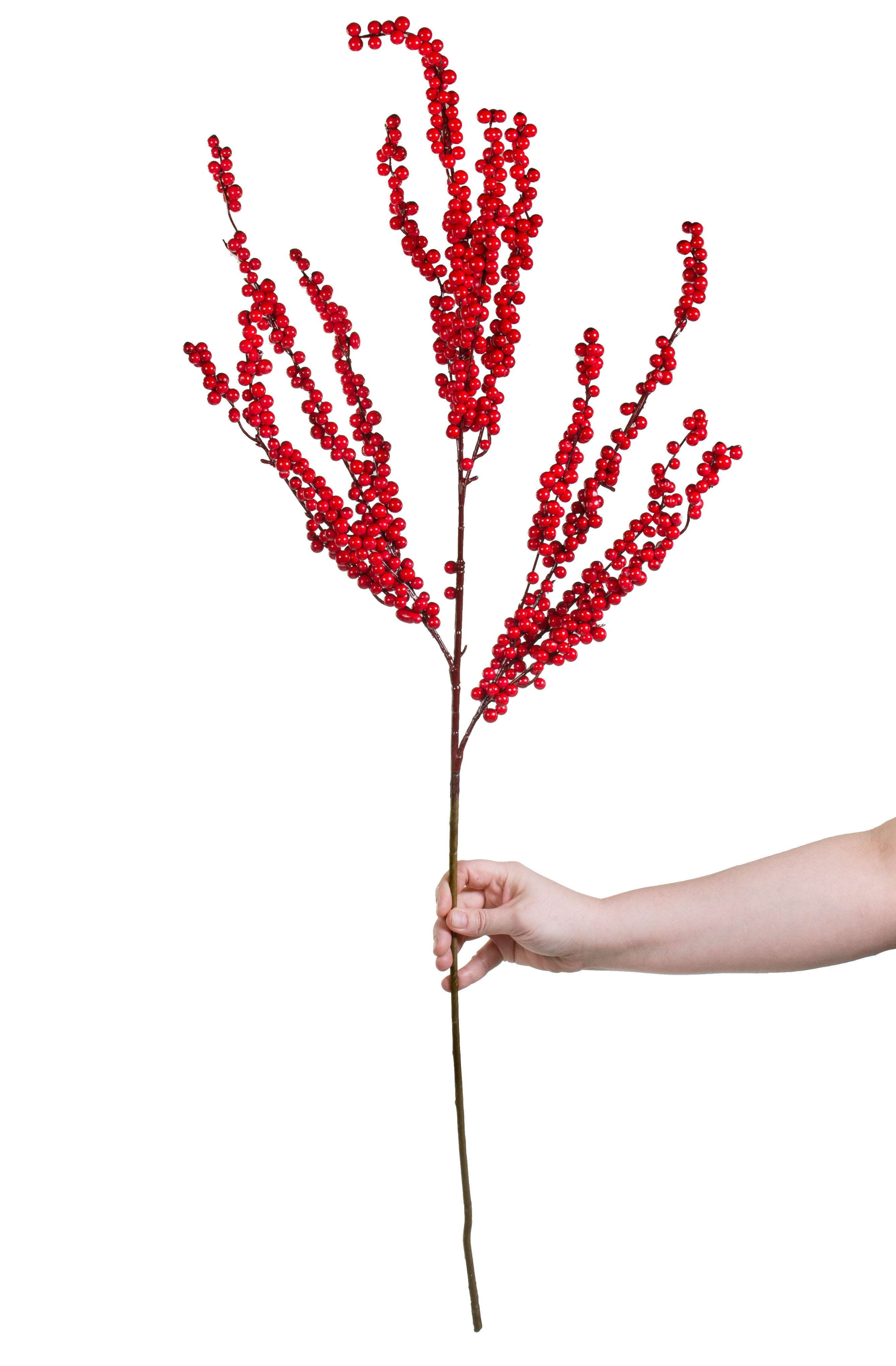 40" Berry Branch Spray: Shiny Red Lifestyle Photo