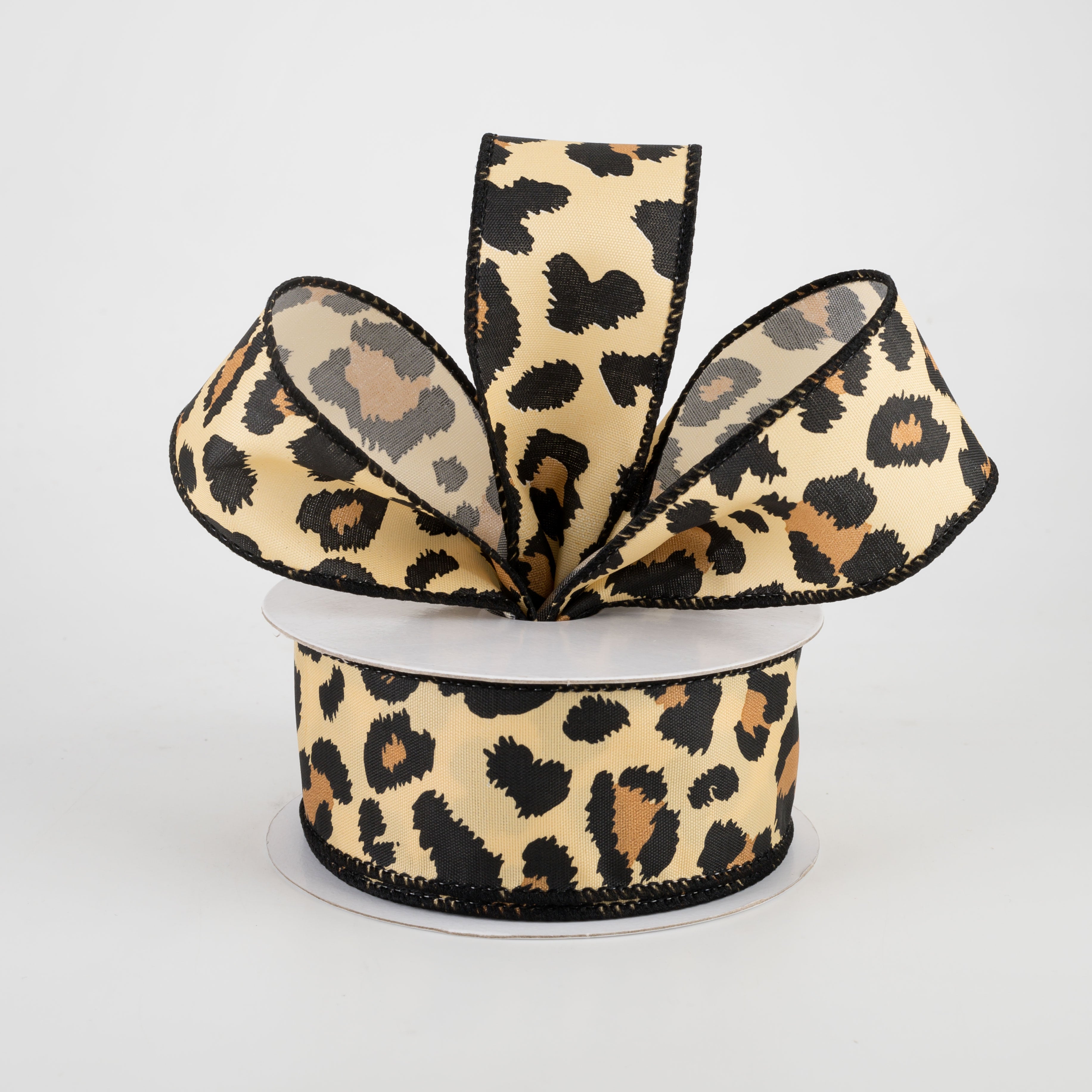 1.5" Bold Satin Cheetah Print Ribbon (10 Yards) Lifestyle Photo