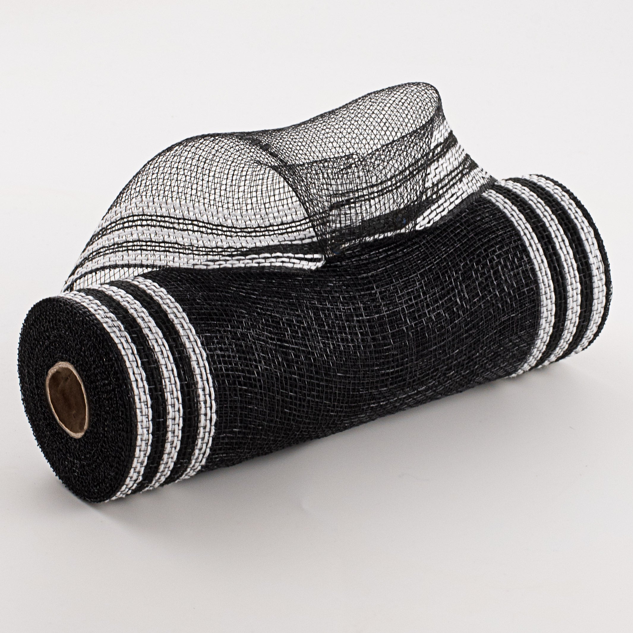 10" Border Stripe Mesh: Black & White Item Number: RY832562