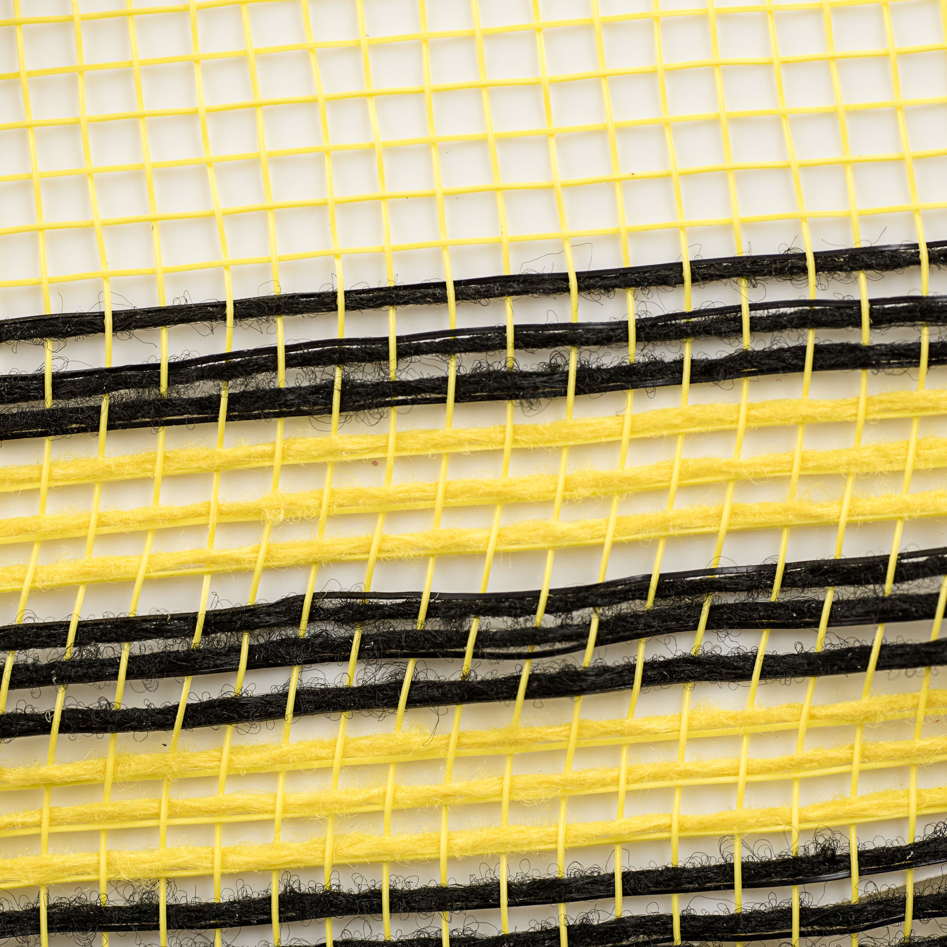 10" Border Stripe Mesh: Yellow & Black detail photo 3