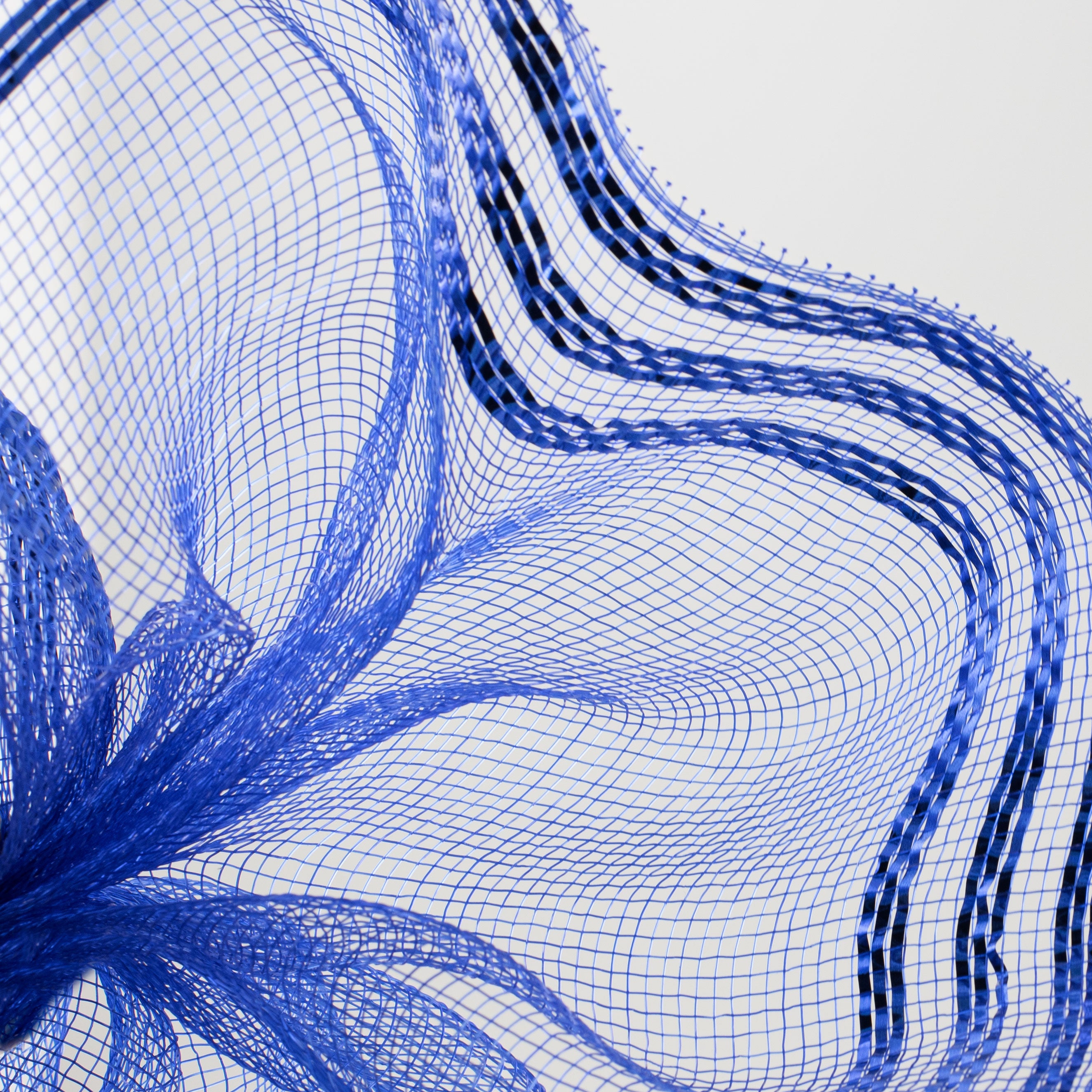 10" Border Stripe Metallic Mesh: Royal Blue Lifestyle Photo