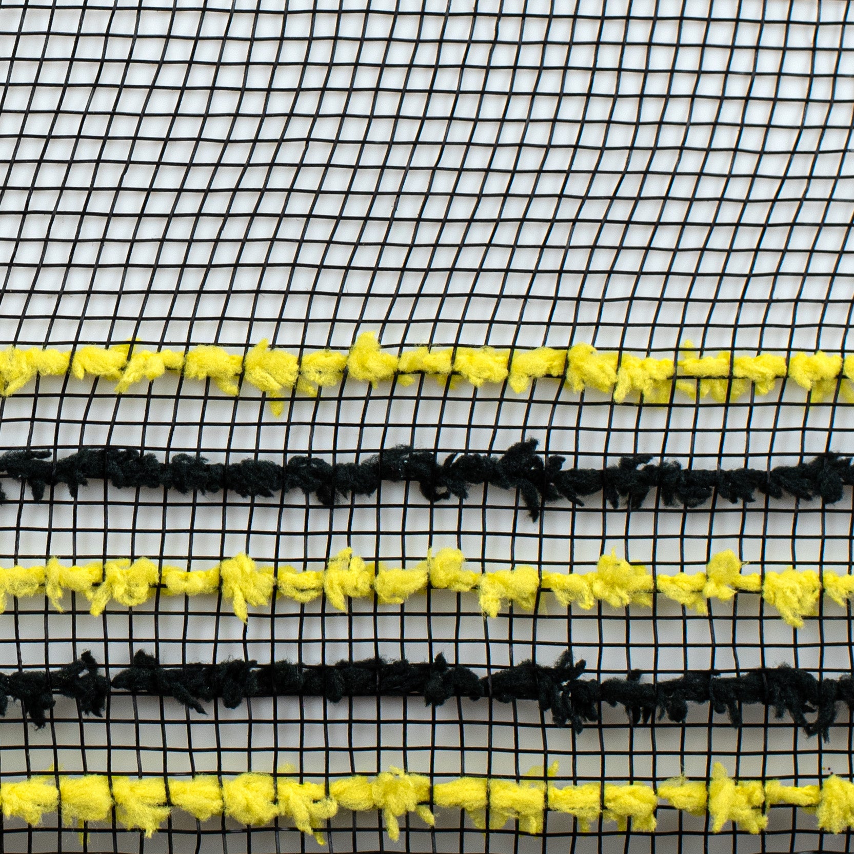 10" Border Stripe Snowdrift Mesh: Black, Black, Yellow detail photo 3
