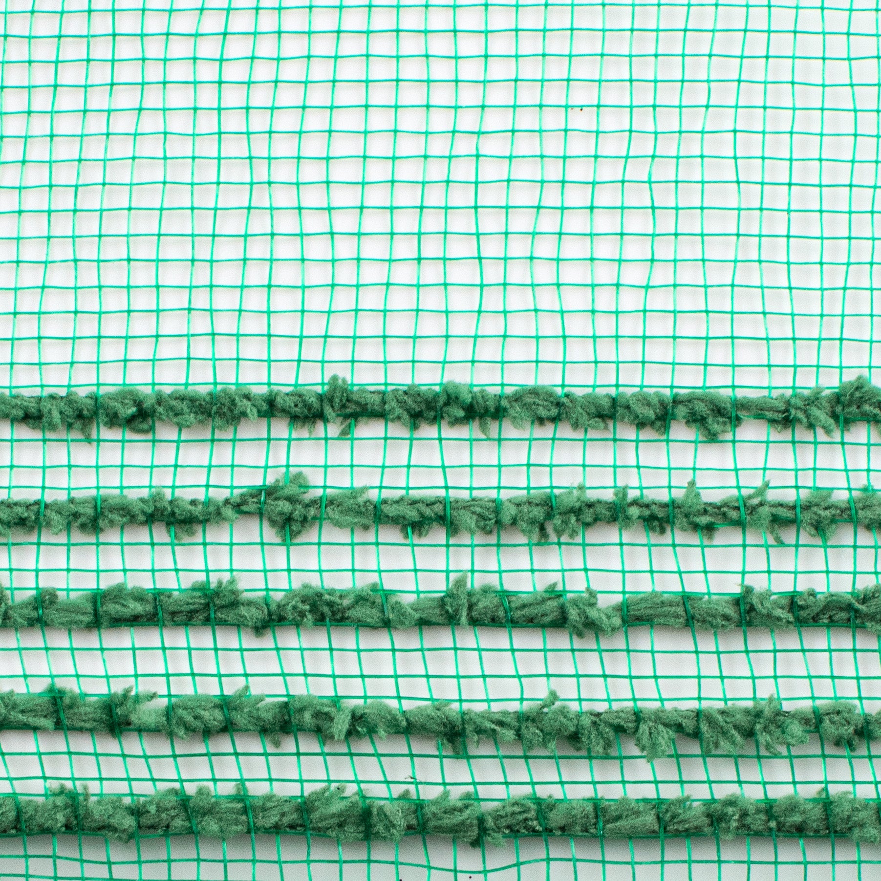 10" Border Stripe Snowdrift Mesh: Emerald Green detail photo 3