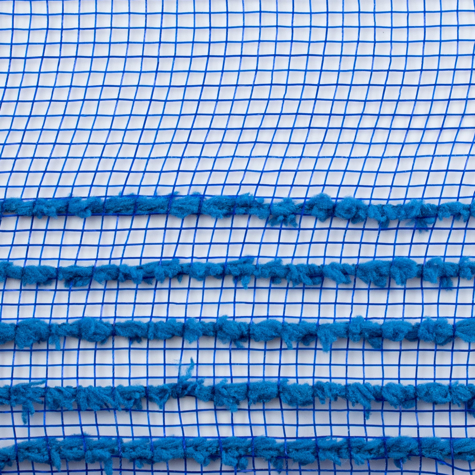10" Border Stripe Snowdrift Mesh: Royal Blue detail photo 3