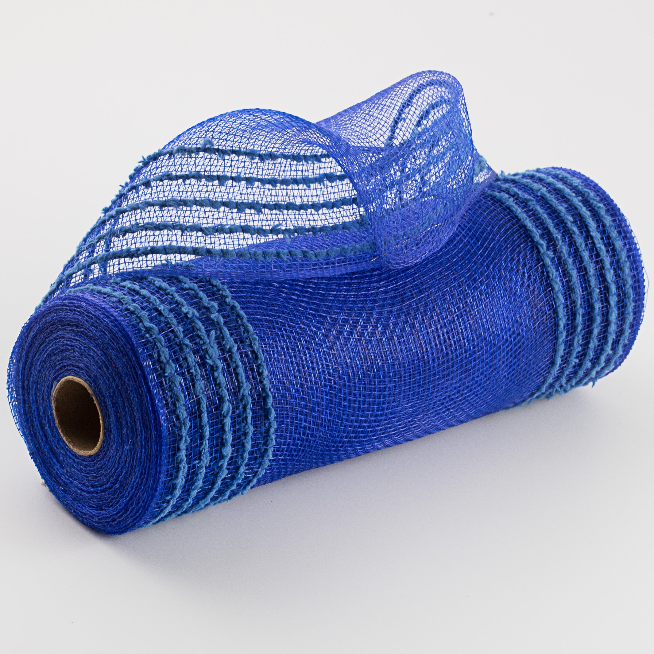 10" Border Stripe Snowdrift Mesh: Royal Blue Item Number: RY811425
