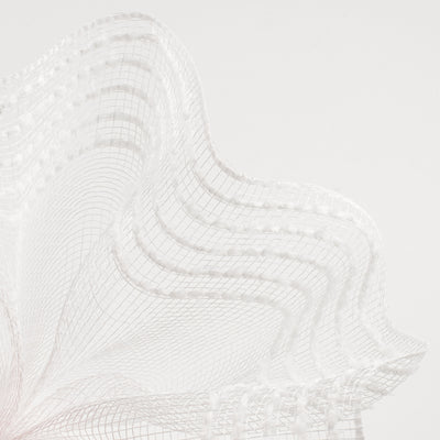 10" Border Stripe Snowdrift Mesh: White Lifestyle Photo