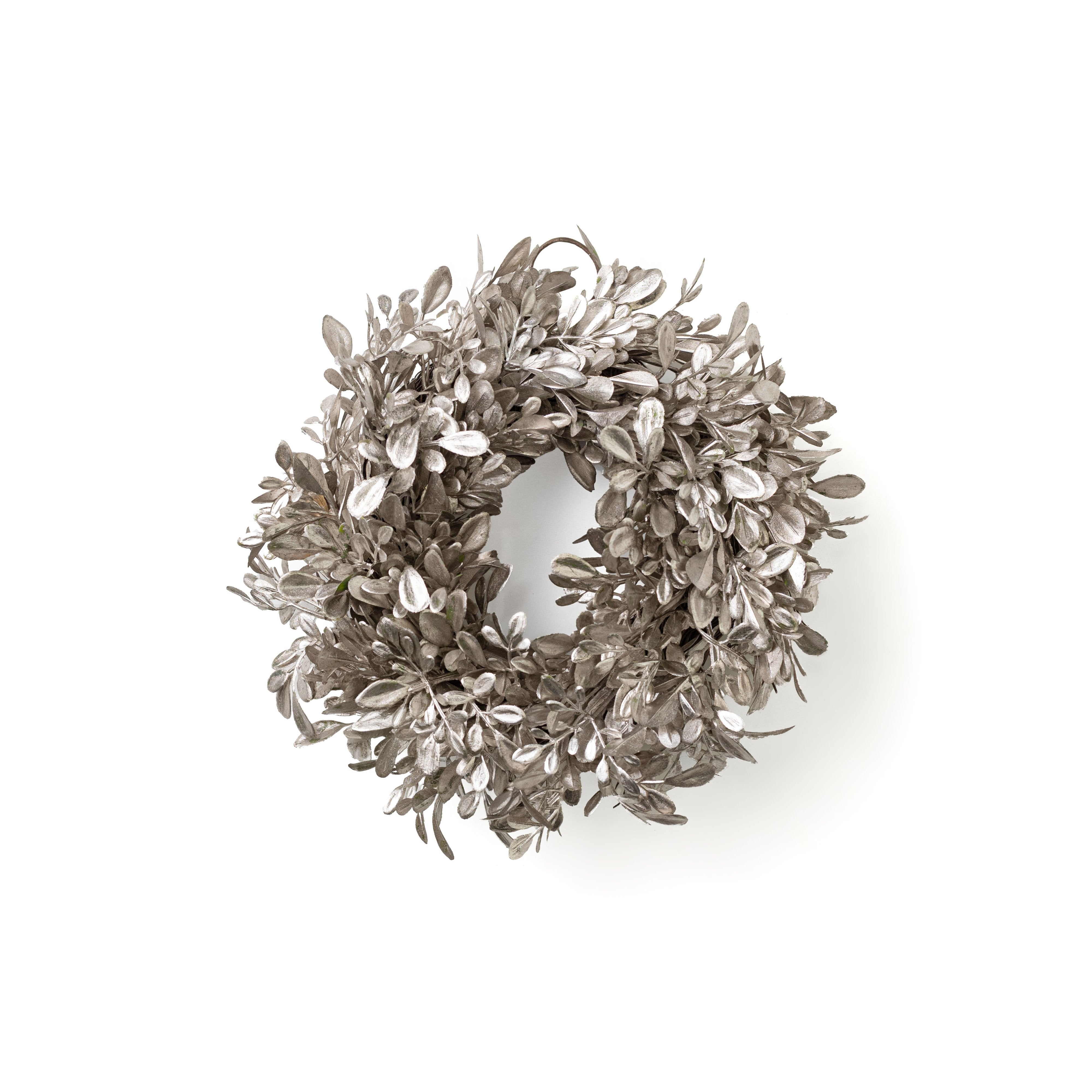 9" Boxwood Cabinet Wreath: Champagne Item Number: 31792