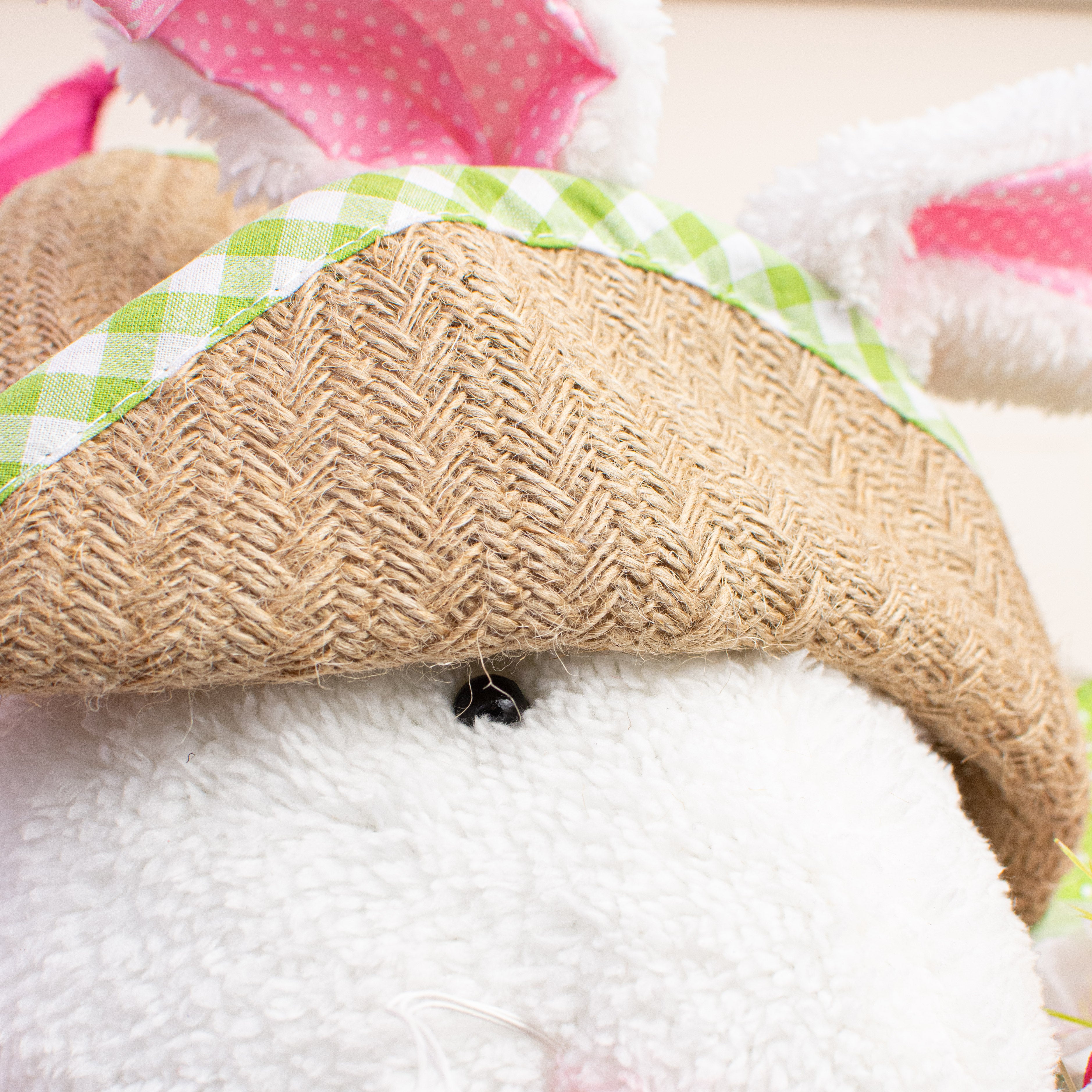 Boy Bunny With Hat Wreath Accent detail photo 4