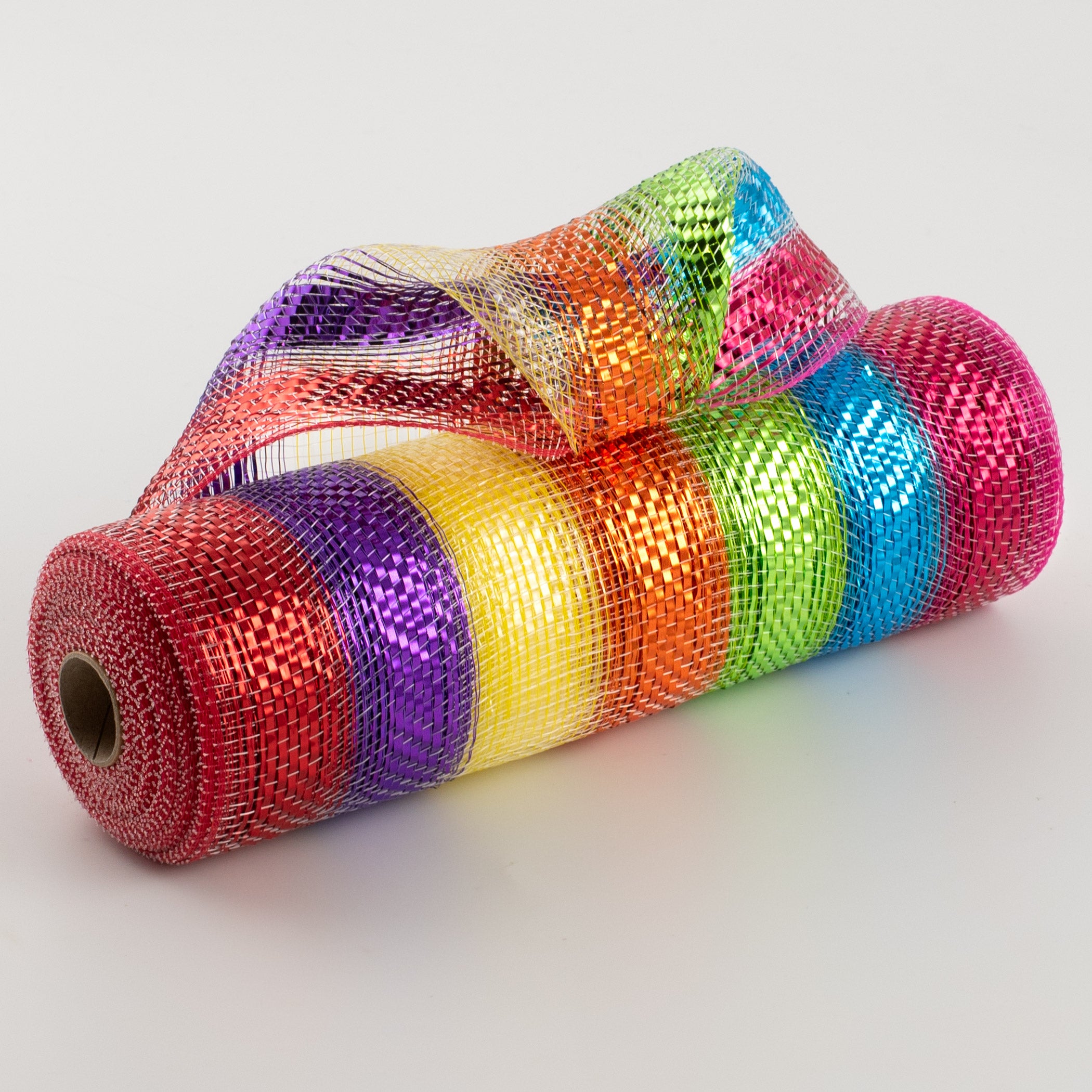 10" Bright Metallic Mesh: Rainbow (10 Yards) Item Number: XB100110-02