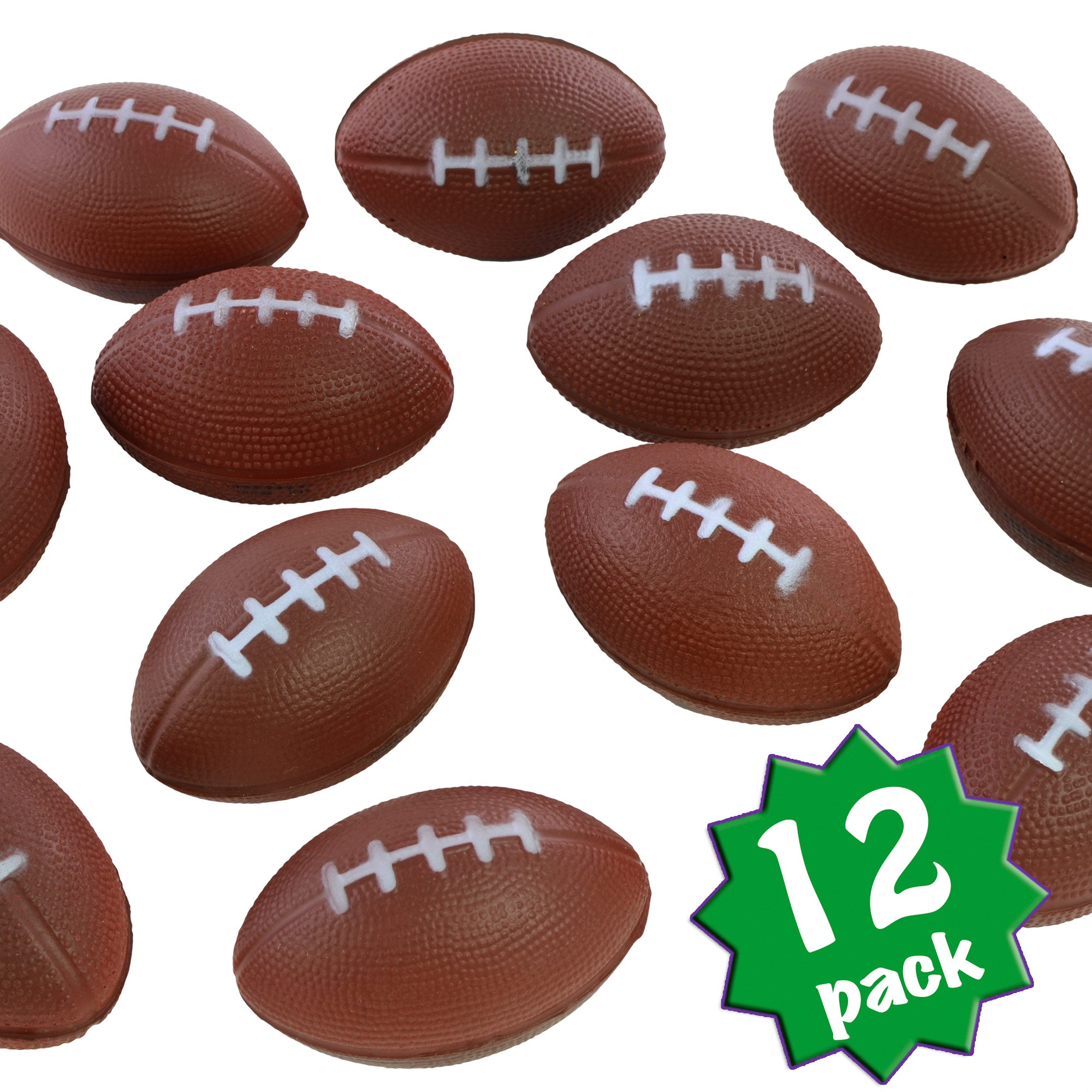 3" Brown Football Stress Balls (12) Item Number: 42/2095