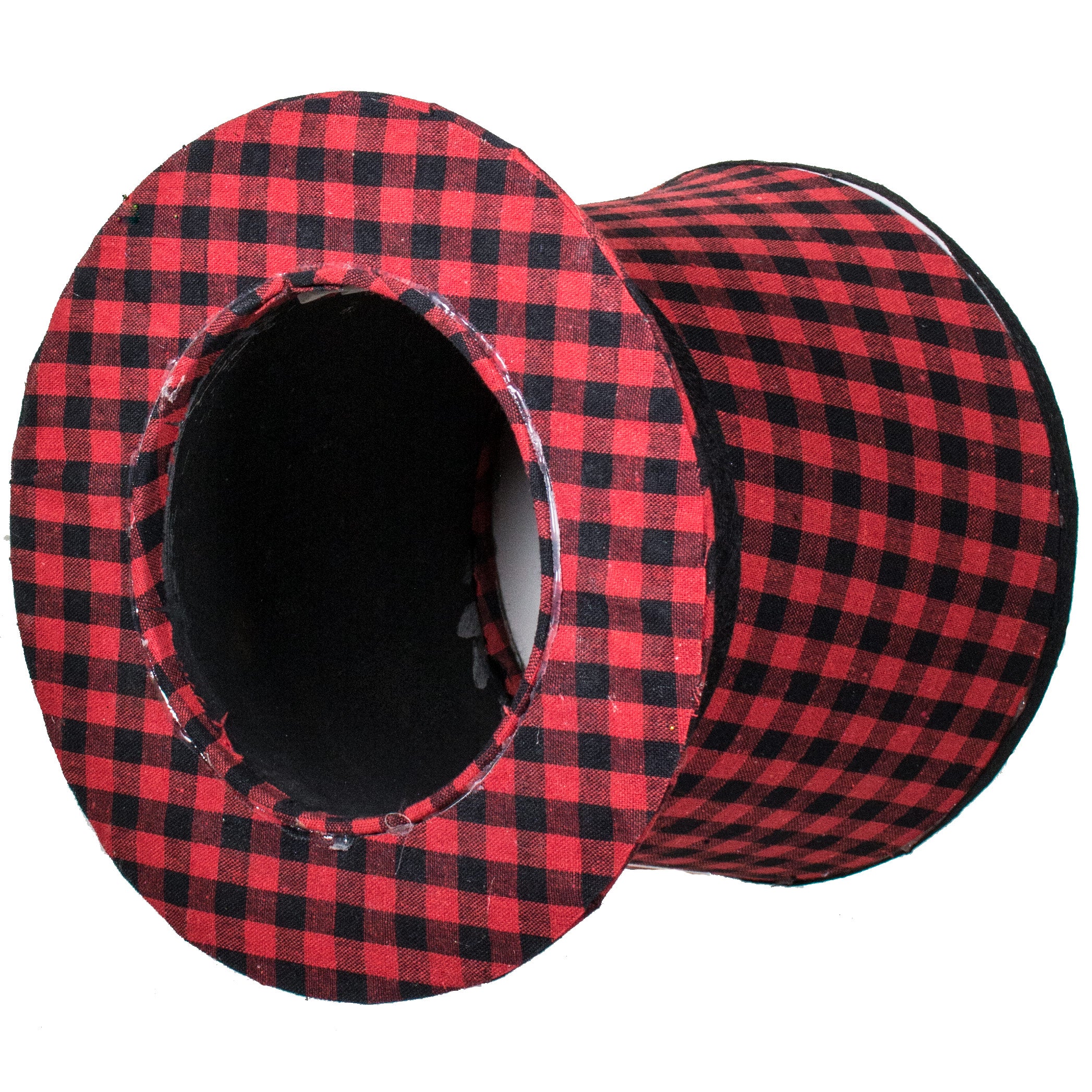 10" Buffalo Plaid Top Hat Decoration detail photo 3