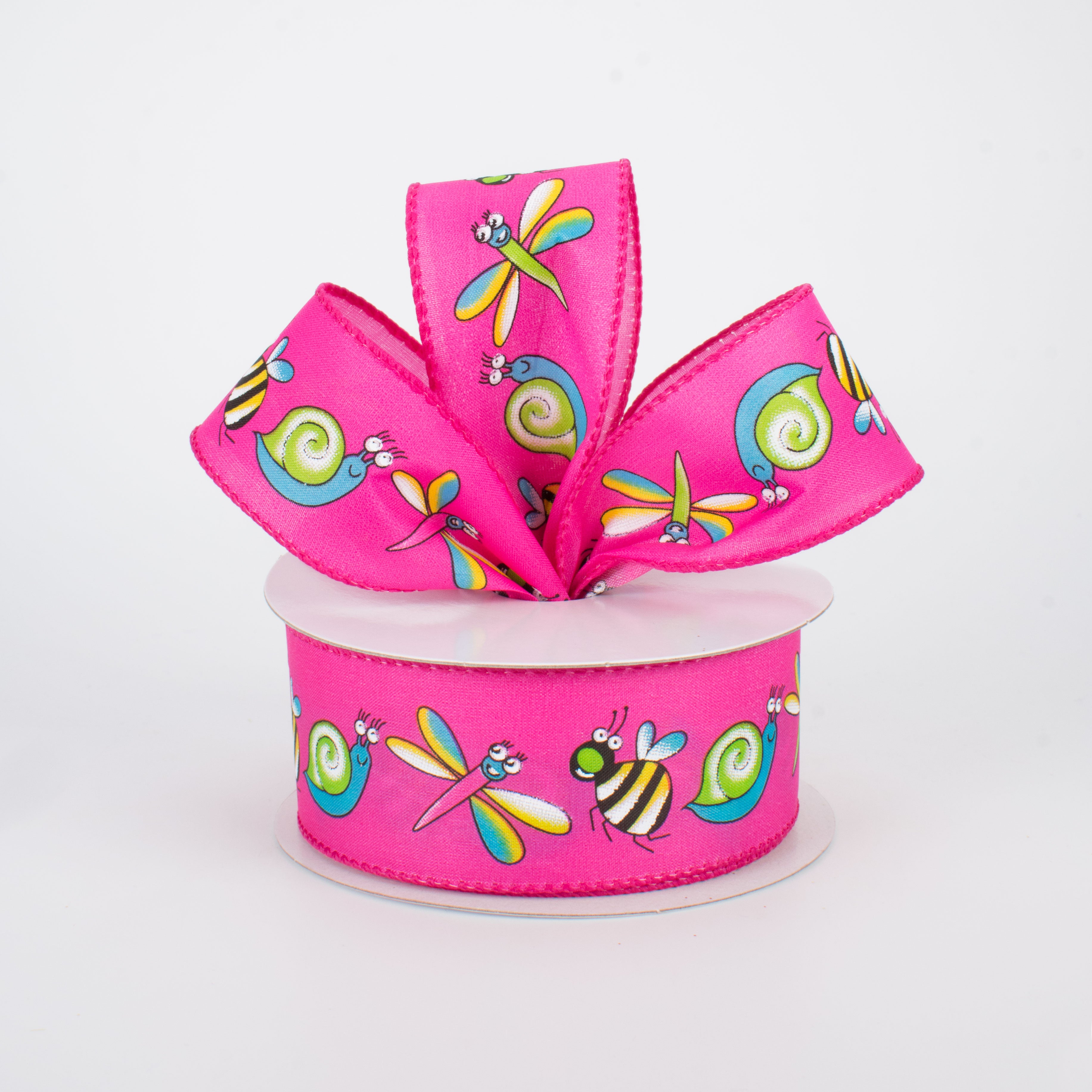 1.5" Bug Ribbon: Hot Pink (10 Yards) Lifestyle Photo
