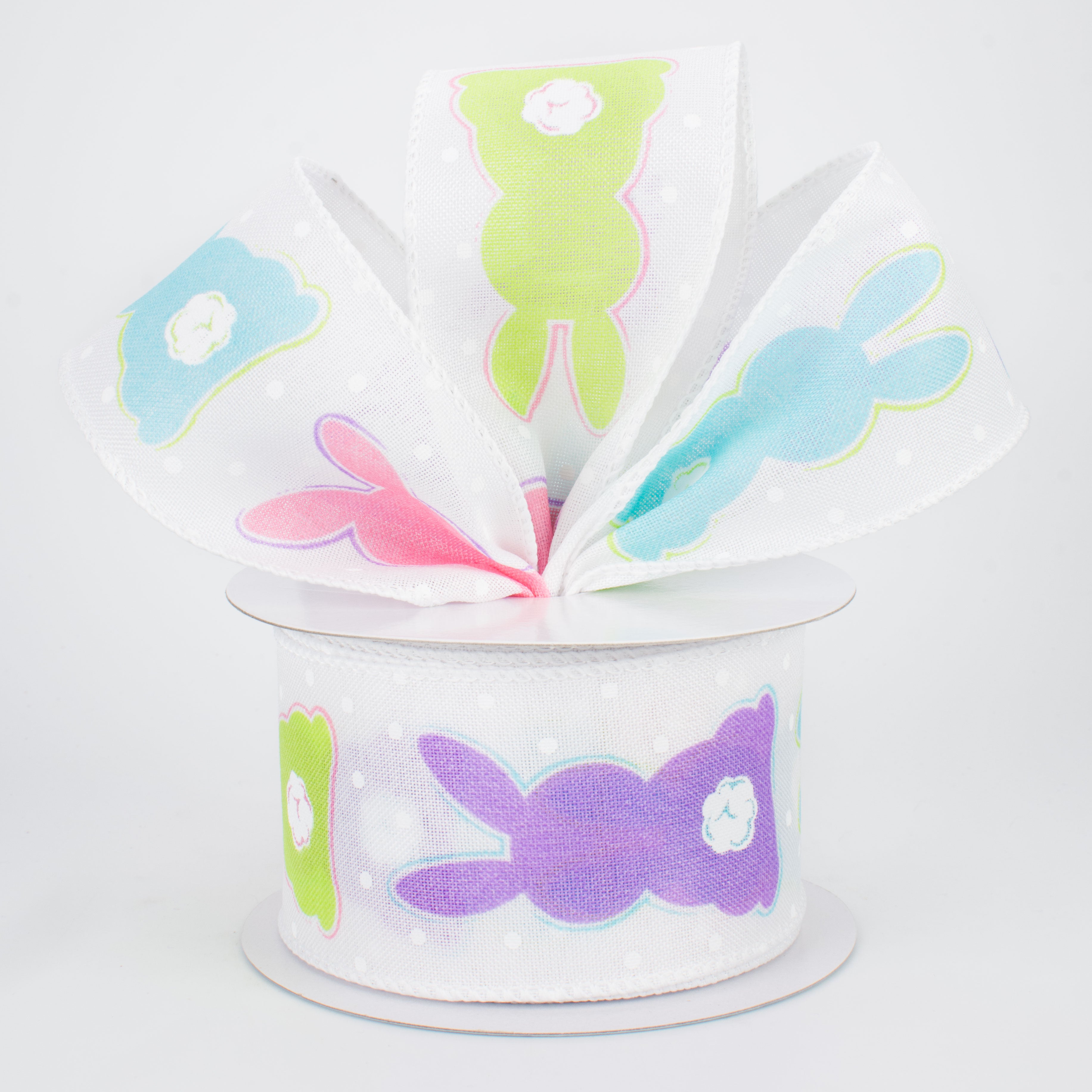 2.5" Bunny Bottoms Ribbon: White (10 Yards) Lifestyle Photo