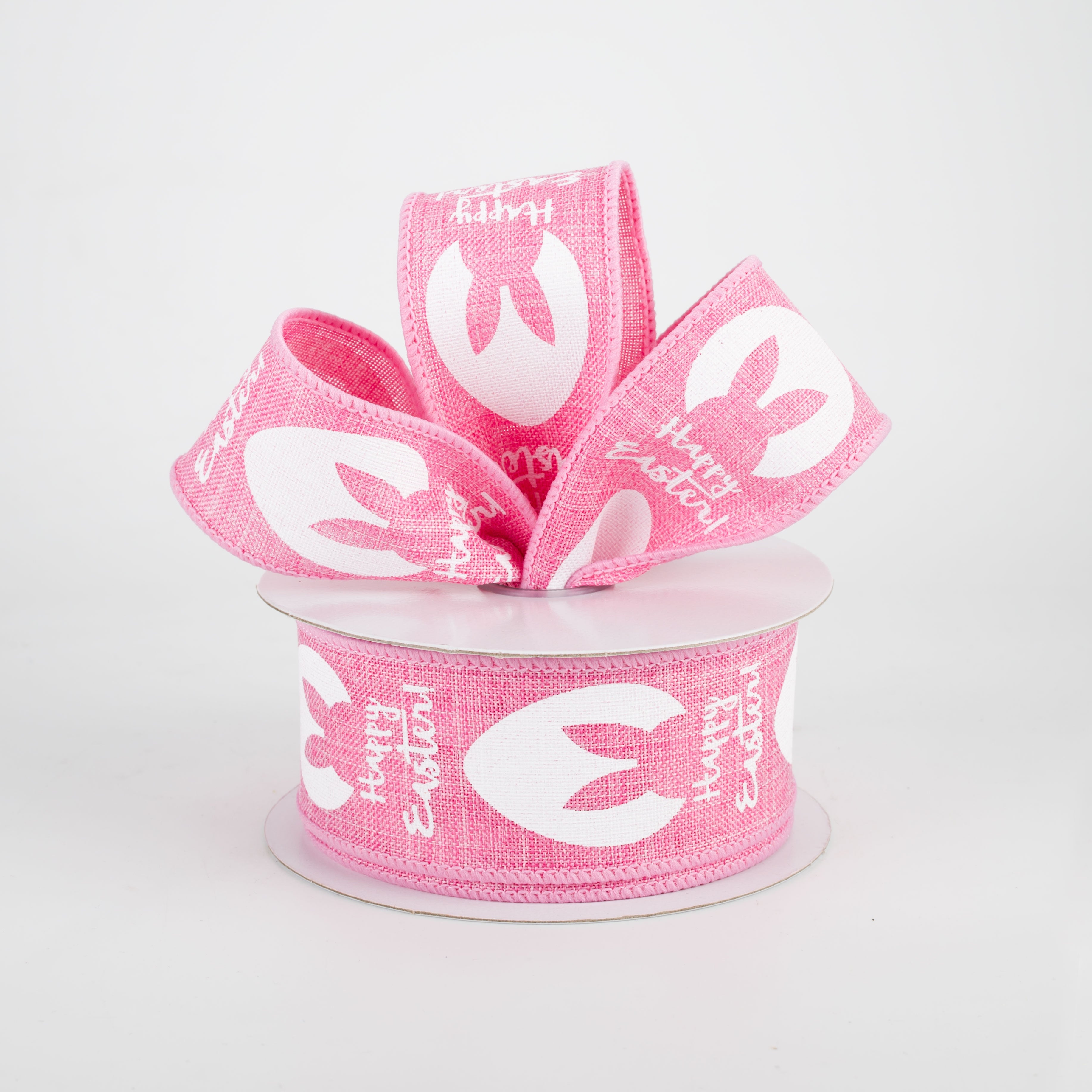 1.5" Bunny Ear Eggs Ribbon: Pink (10 Yards) Lifestyle Photo