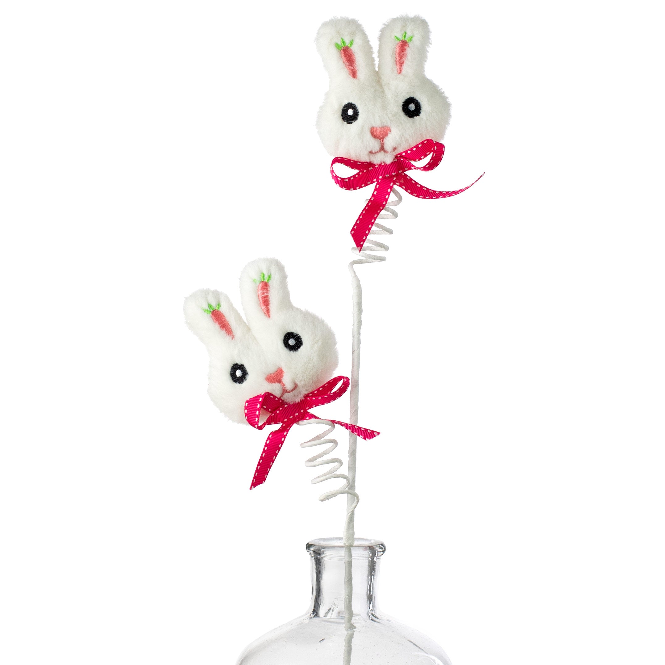 23" Bunny Head Embroidered Carrots Spray Item Number: 63431WT