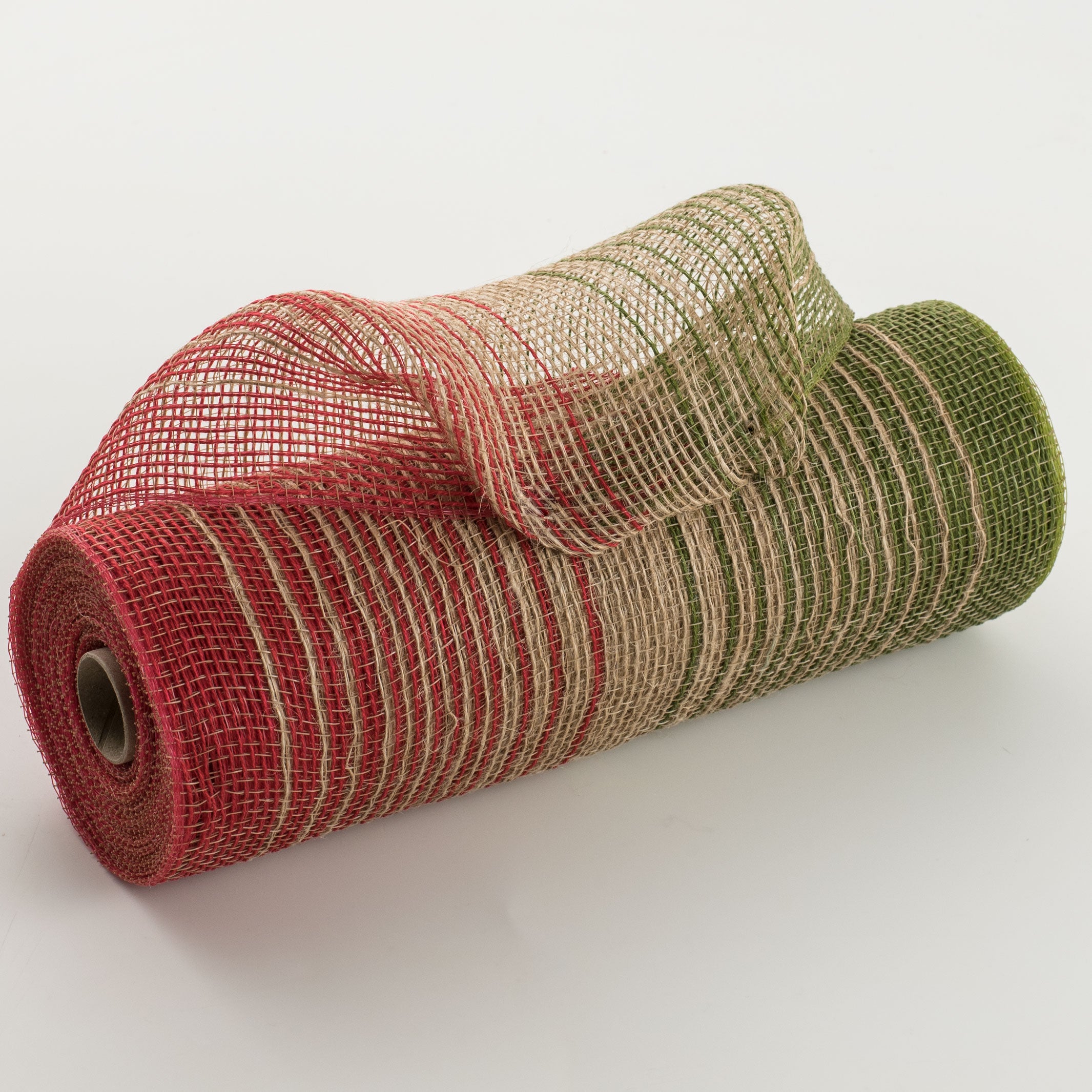 10" Burlap Deco Mesh: Christmas Ombré Jute Item Number: XB98110-12