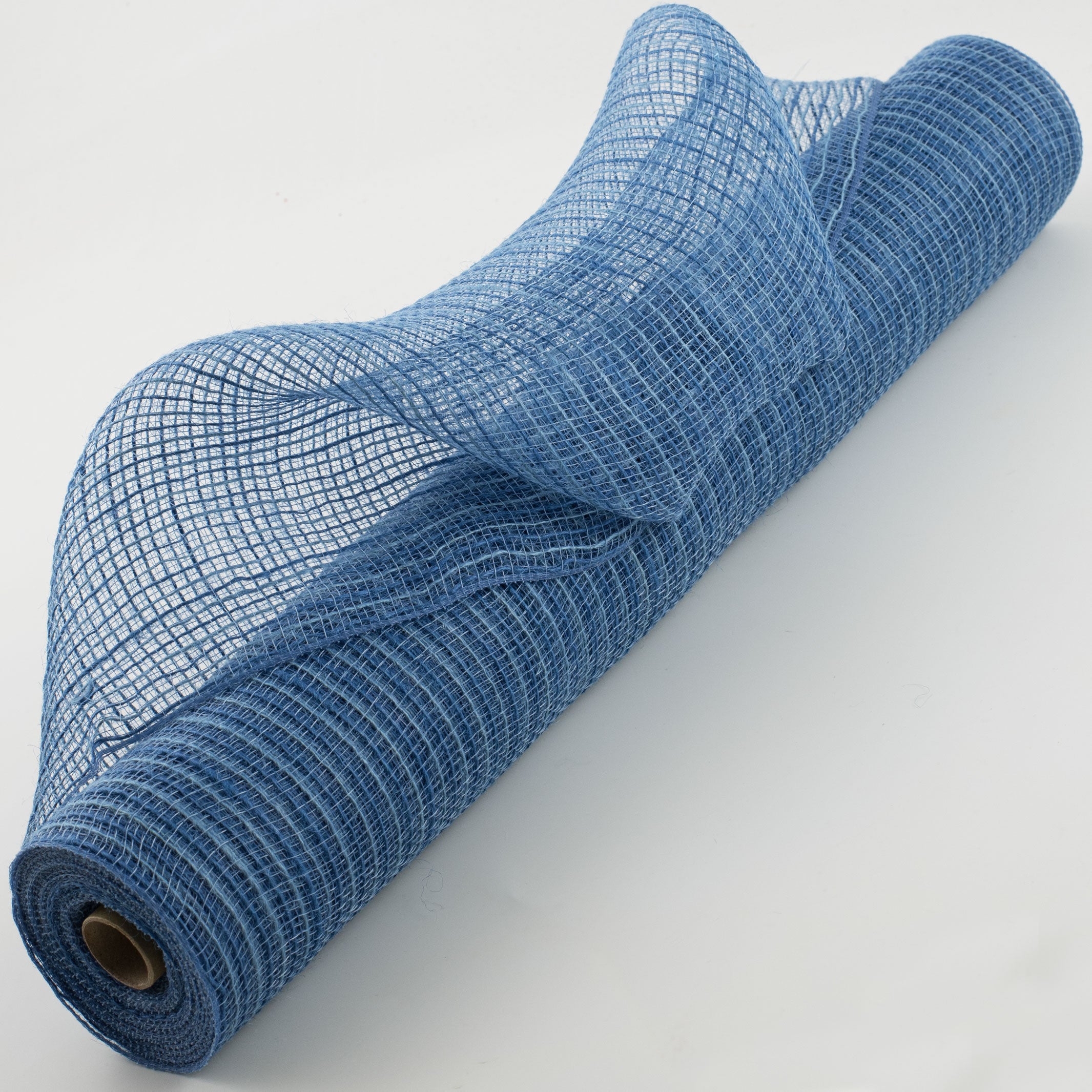 21" Burlap Deco Mesh: Denim Blue (10 Yards)