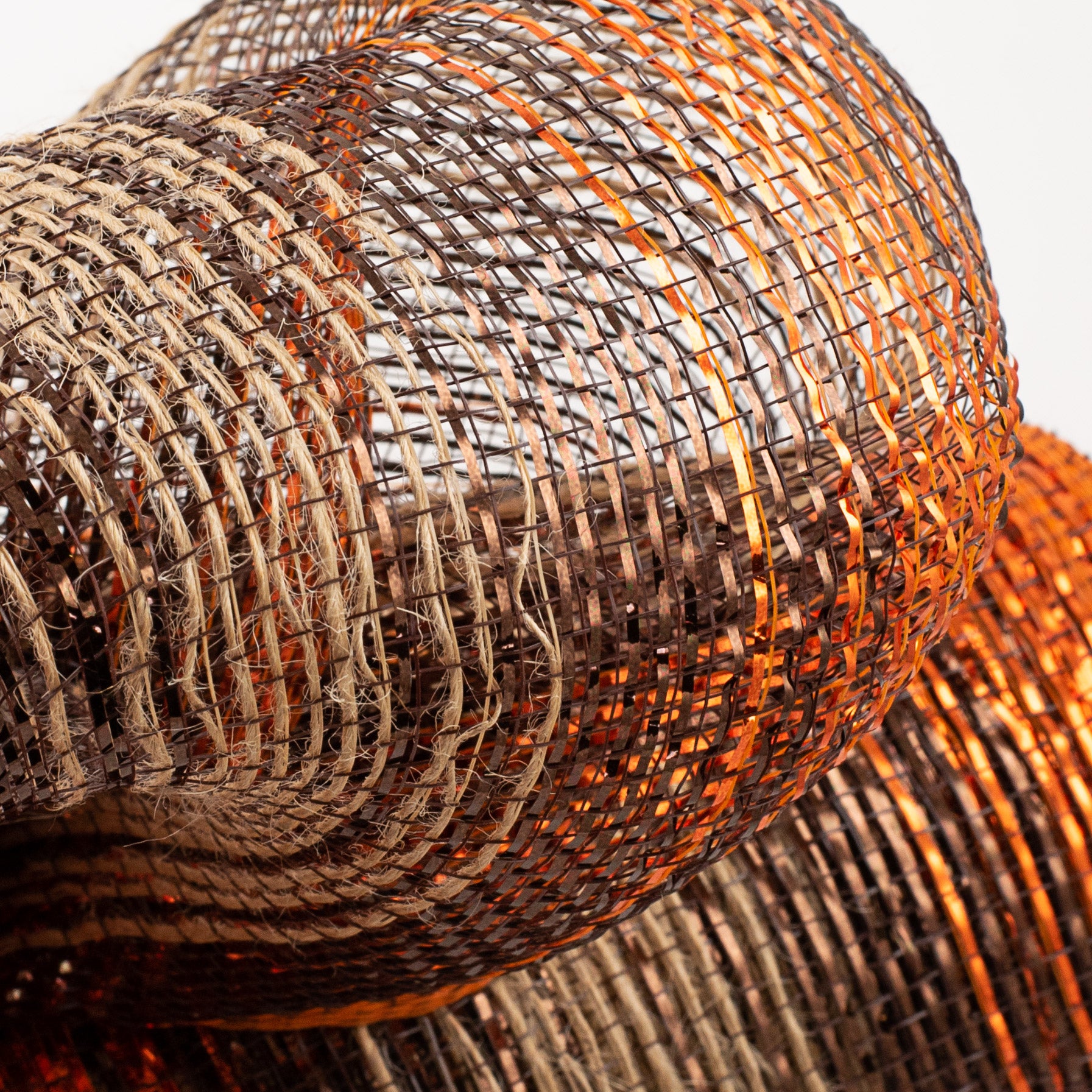 10" Burlap Deco Mesh: Metallic Fall Jute Lifestyle Photo