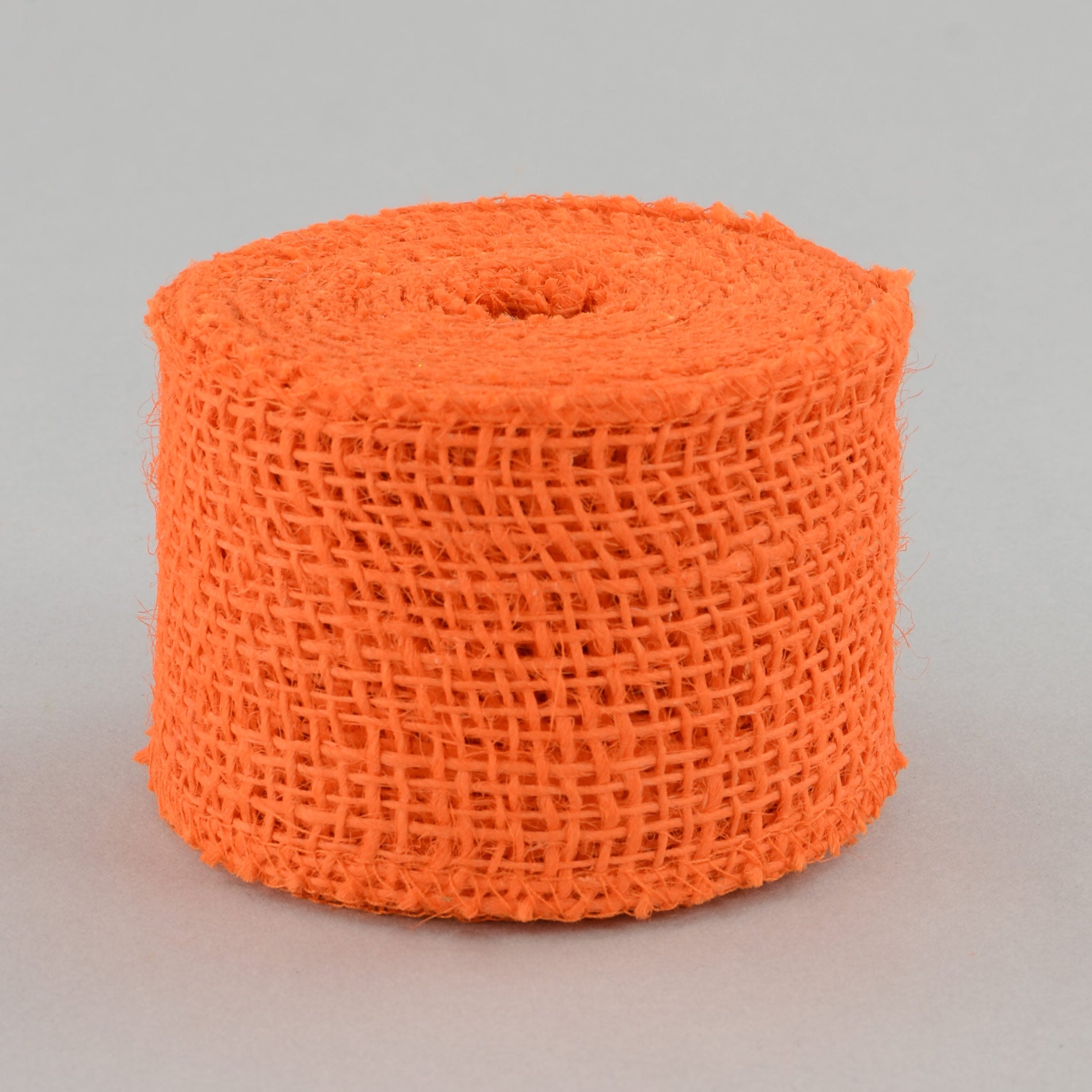 2.5" Burlap Ribbon: Orange (10 Yards) Item Number: JRH025-21