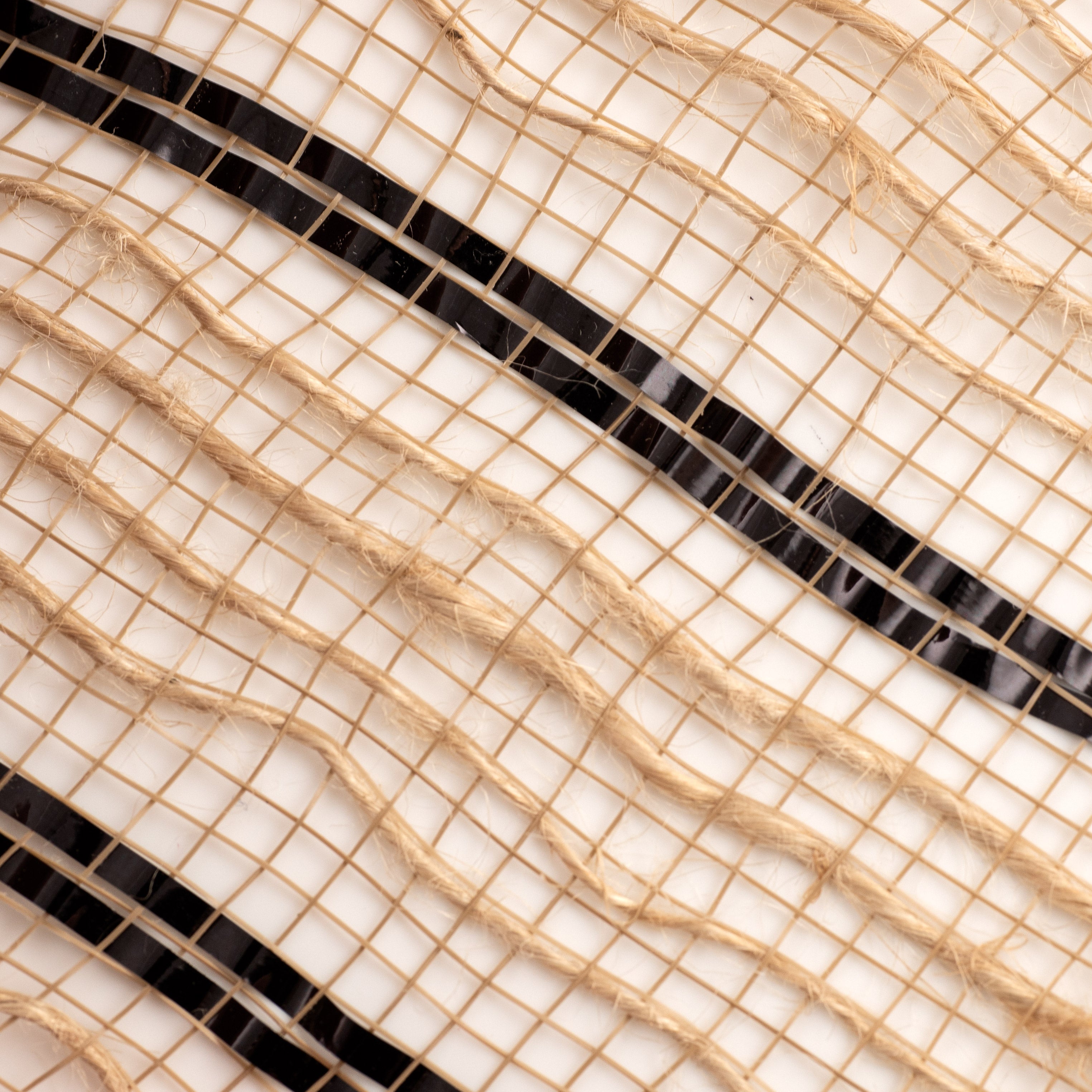 10" Burlap Stripe Mesh: Black (10 Yards) detail photo 3