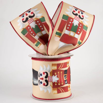 4" Deluxe Traditional Nutcracker Ribbon (10 Yards)