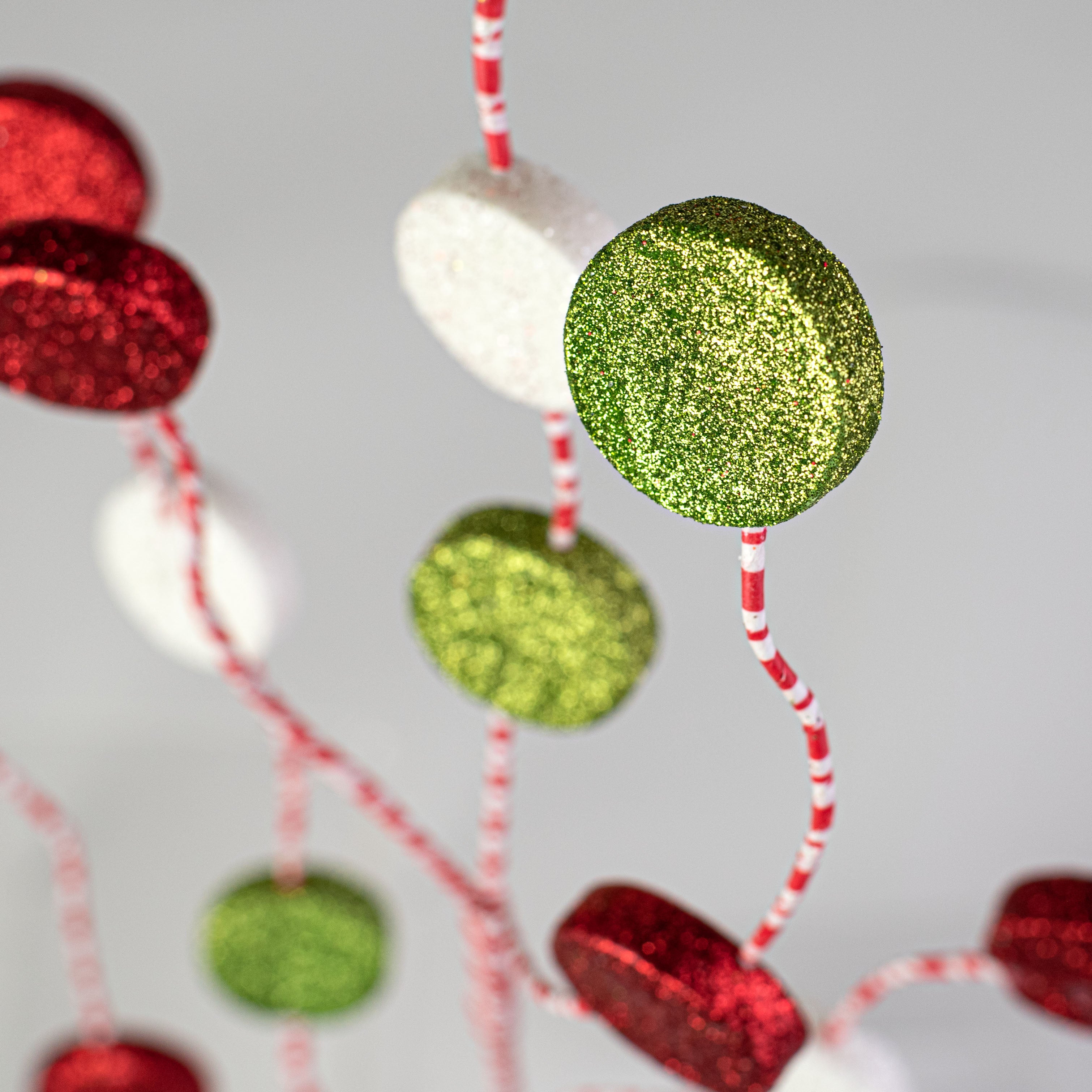 32" Candy Button Spray: Red & Green Lifestyle Photo