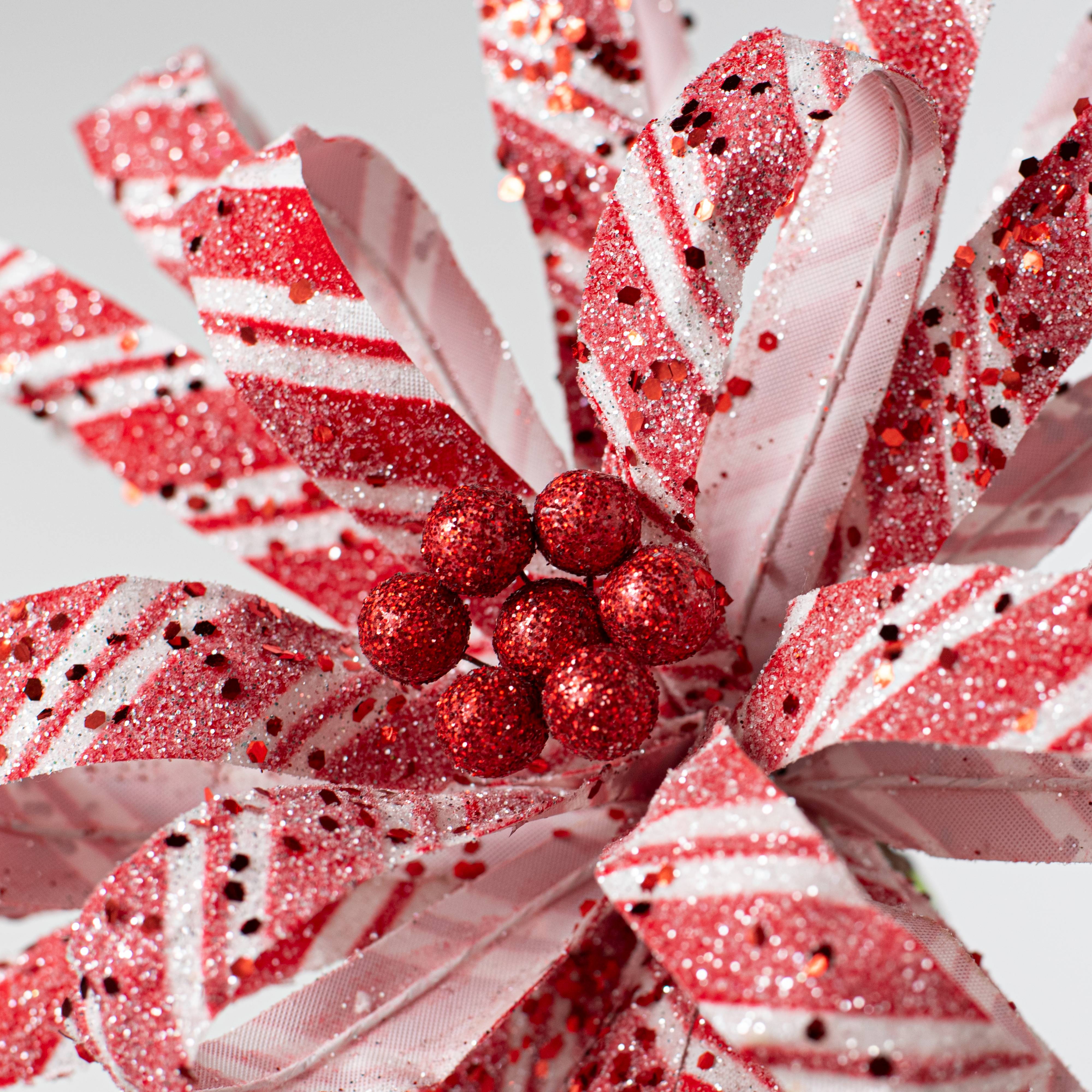 24" Candy Cane Peppermint Flower Stem Lifestyle Photo