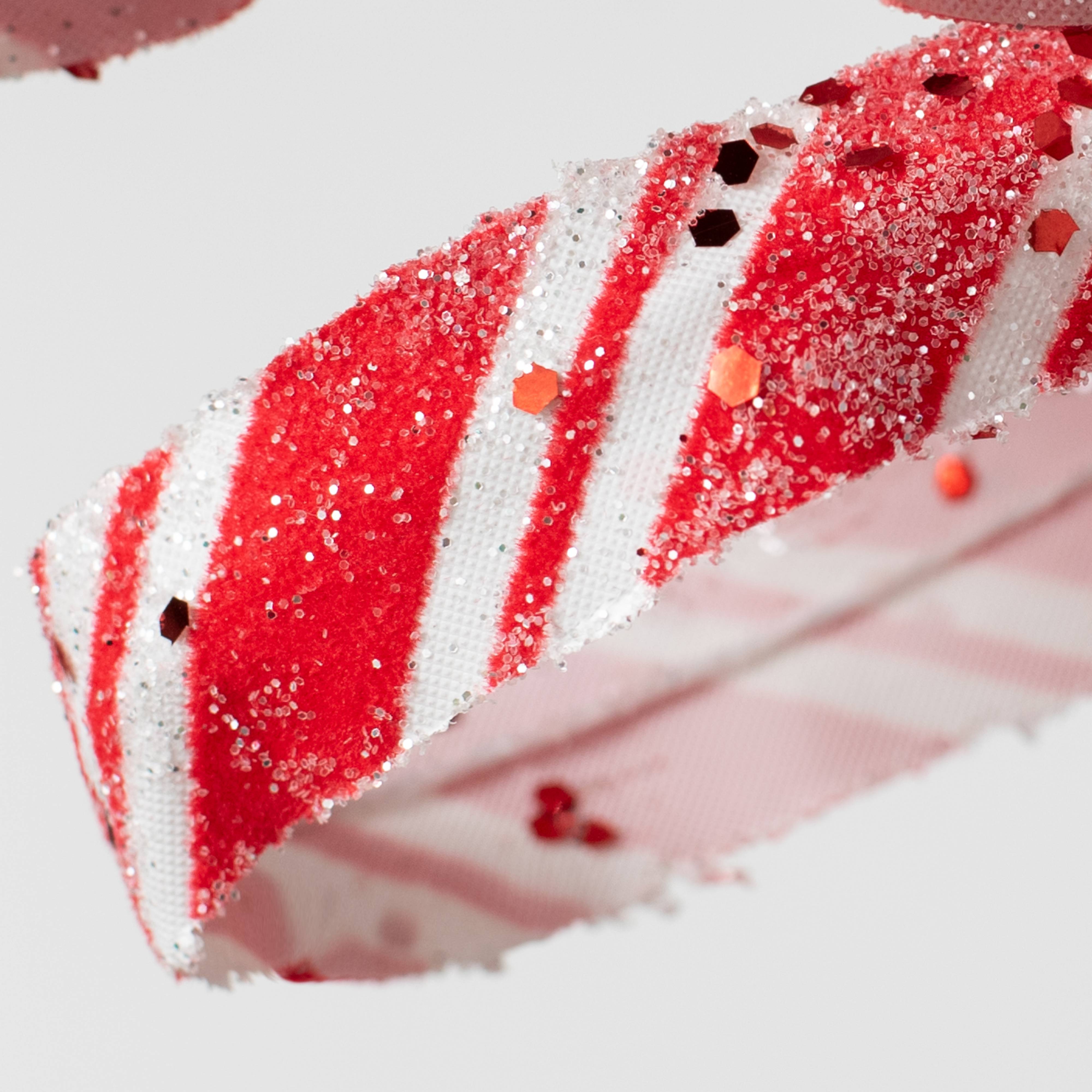 24" Candy Cane Peppermint Flower Stem detail photo 4