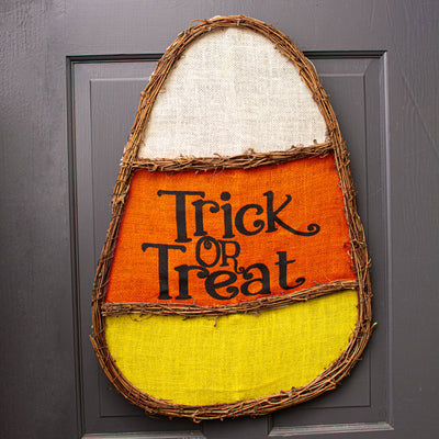 24" Candy Corn Grapevine Hanger Lifestyle Photo