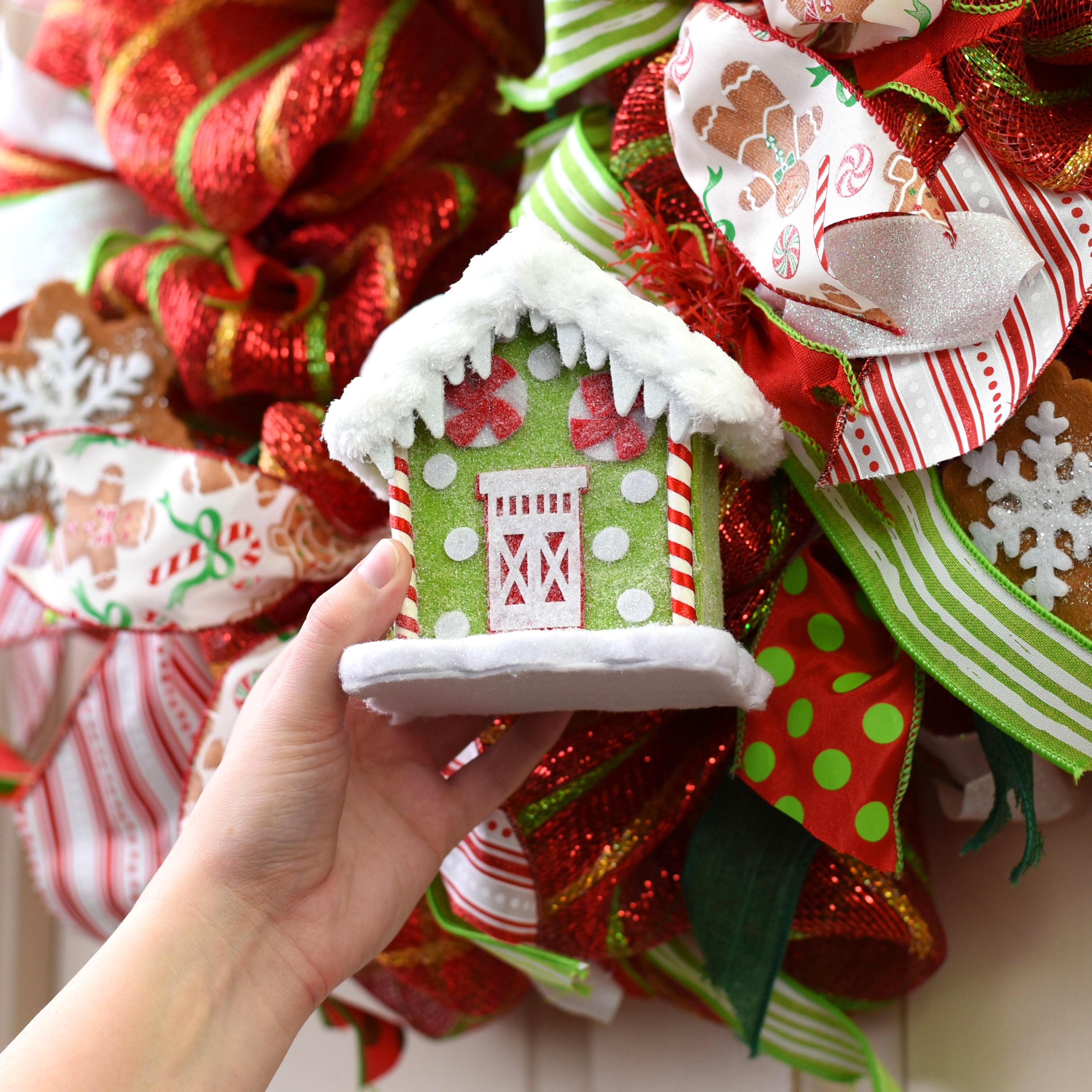 5" Candy House Ornament Lifestyle Photo