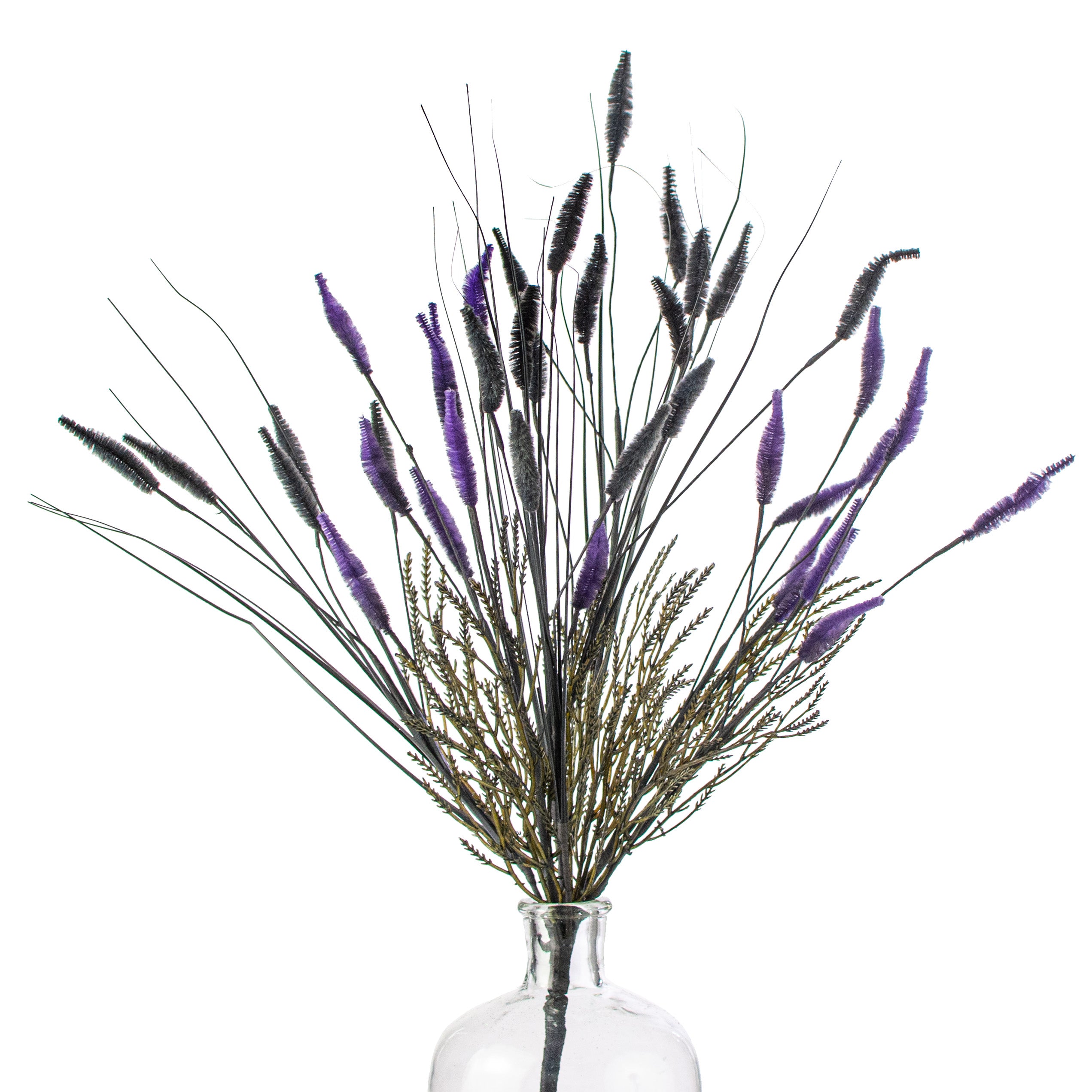 22" Cattail Filler Bush: Purple & Black Item Number: 56978PUBK