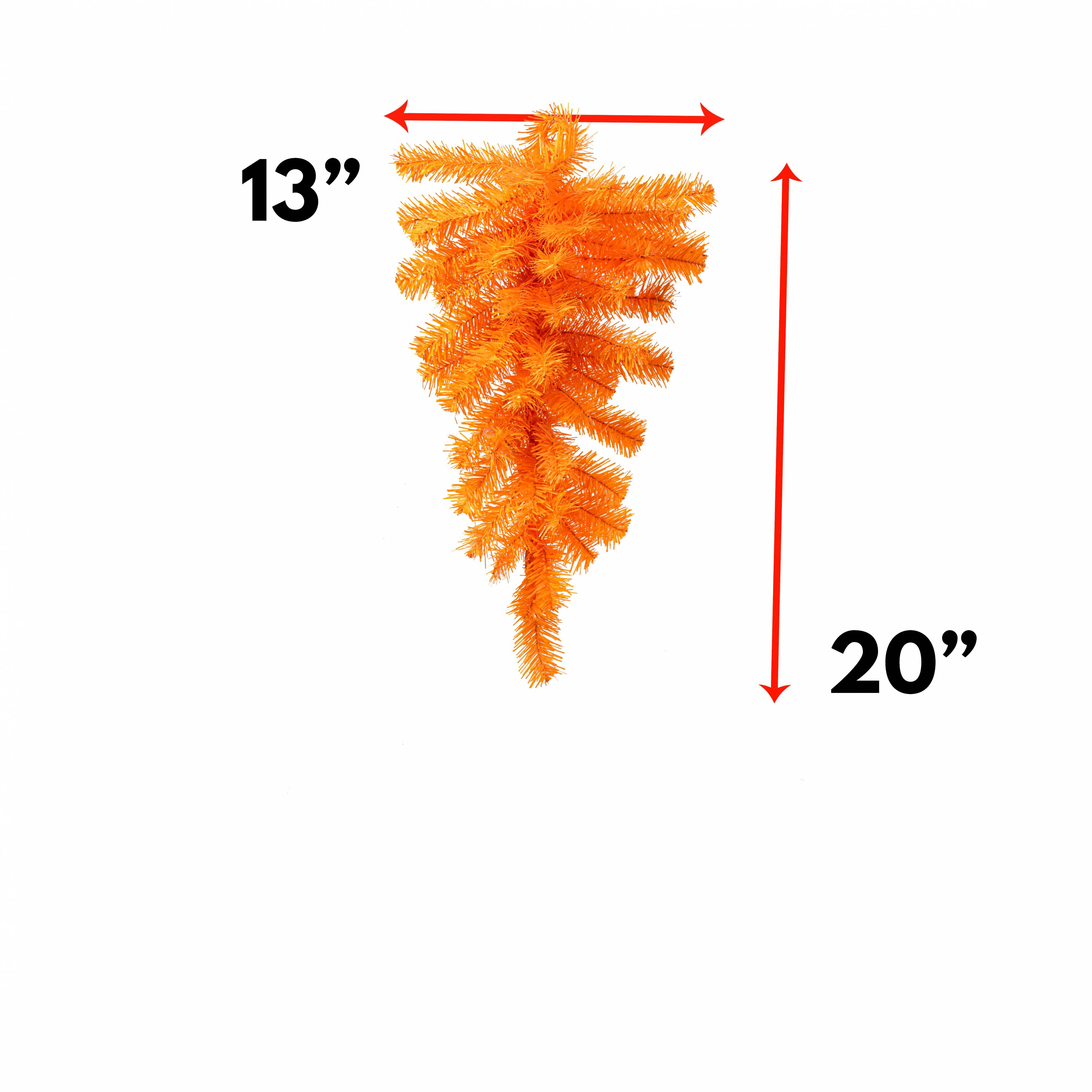 20" Pine Teardrop Swag: Orange (45 Tips)