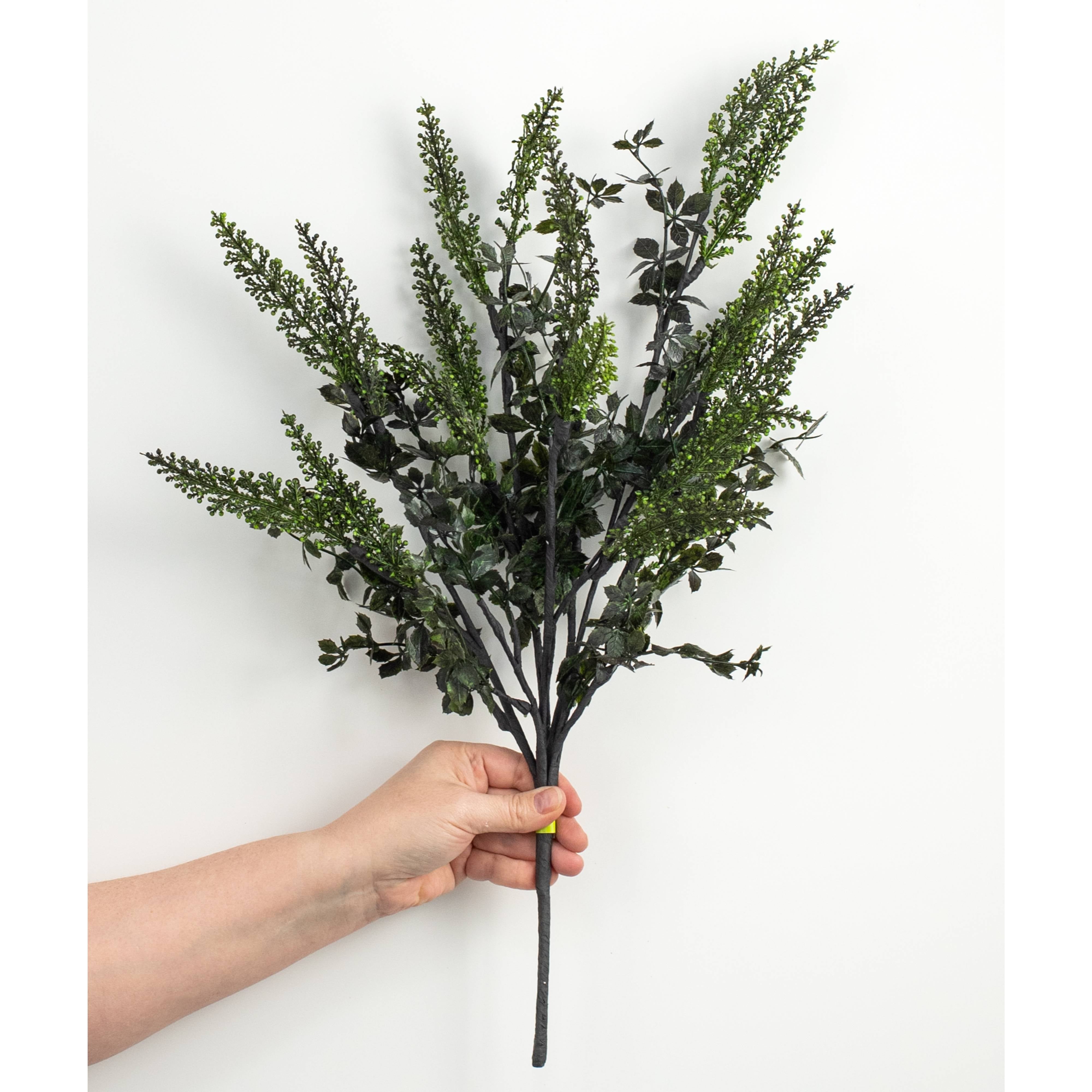 24" Cedar Mix Bush: Black & Green detail photo 3